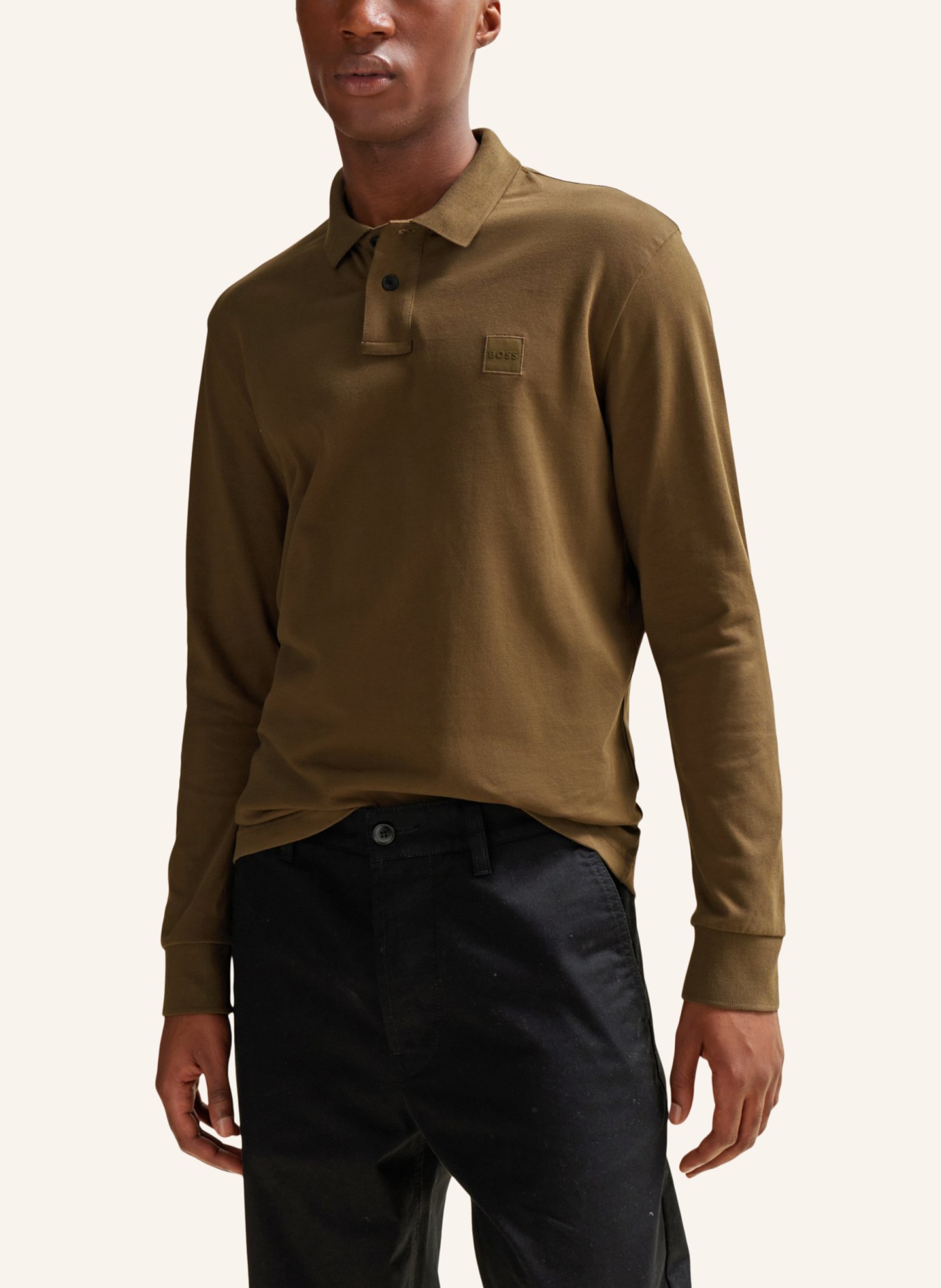 BOSS Poloshirt PASSERBY Slim Fit, Farbe: BRAUN (Bild 4)