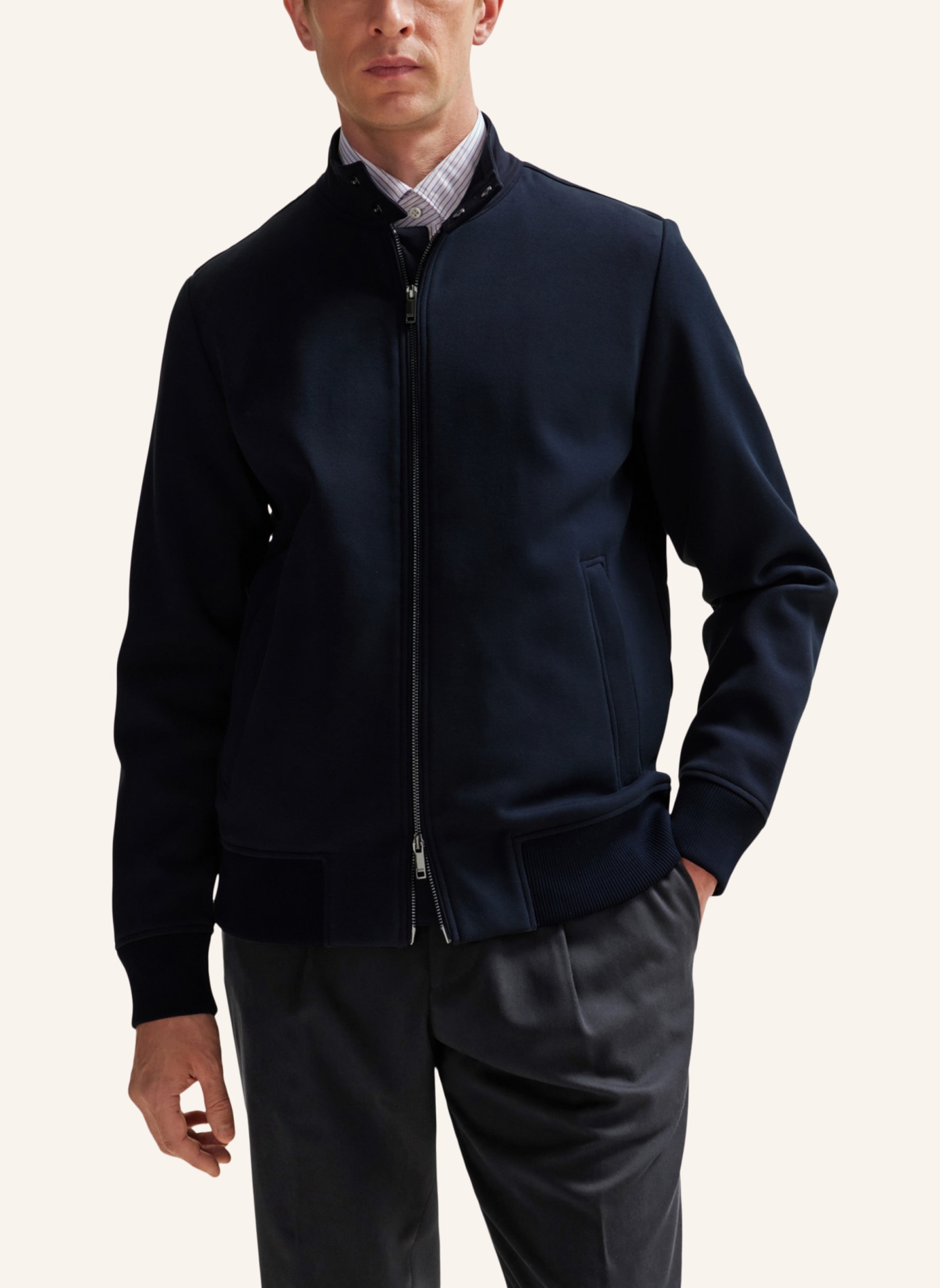 BOSS Sweatshirt L-SMITH 28 Regular Fit, Farbe: DUNKELBLAU (Bild 4)