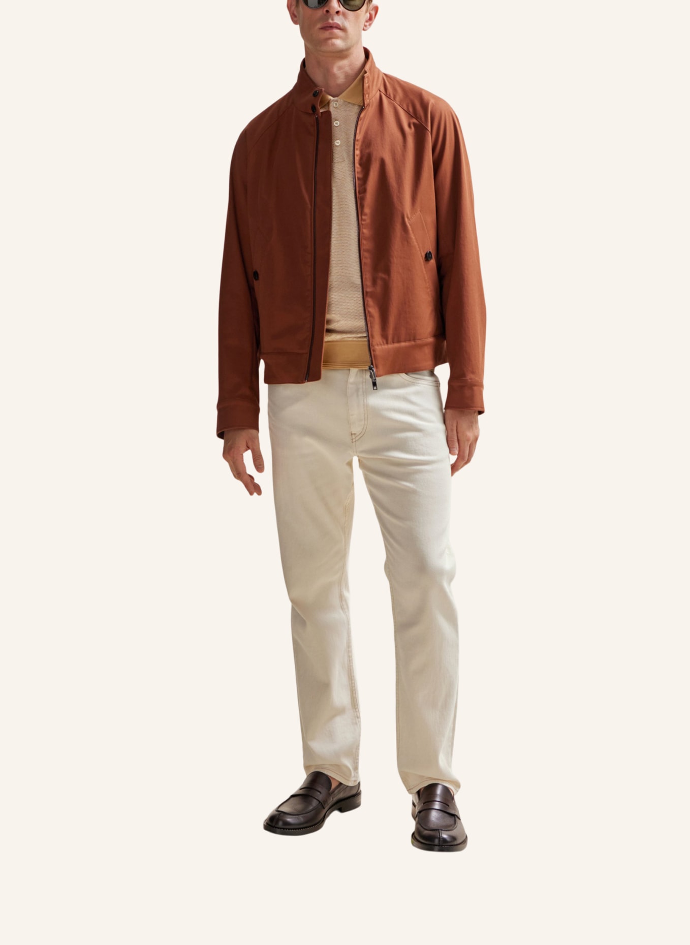 BOSS Poloshirt L-PERRY 58 Regular Fit, Farbe: BEIGE (Bild 5)