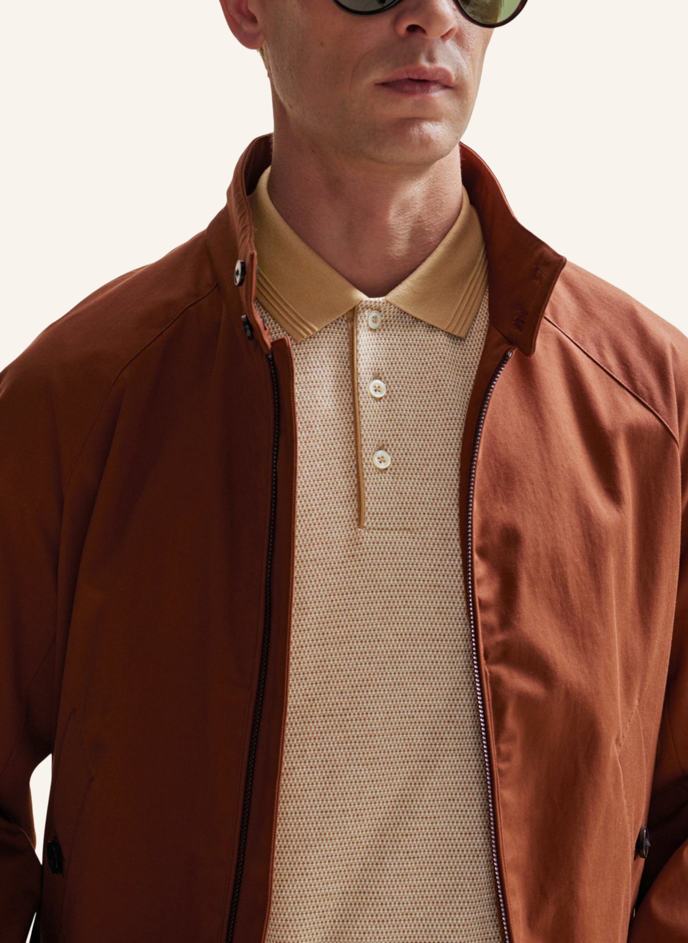 BOSS Poloshirt L-PERRY 58 Regular Fit, Farbe: BEIGE (Bild 3)