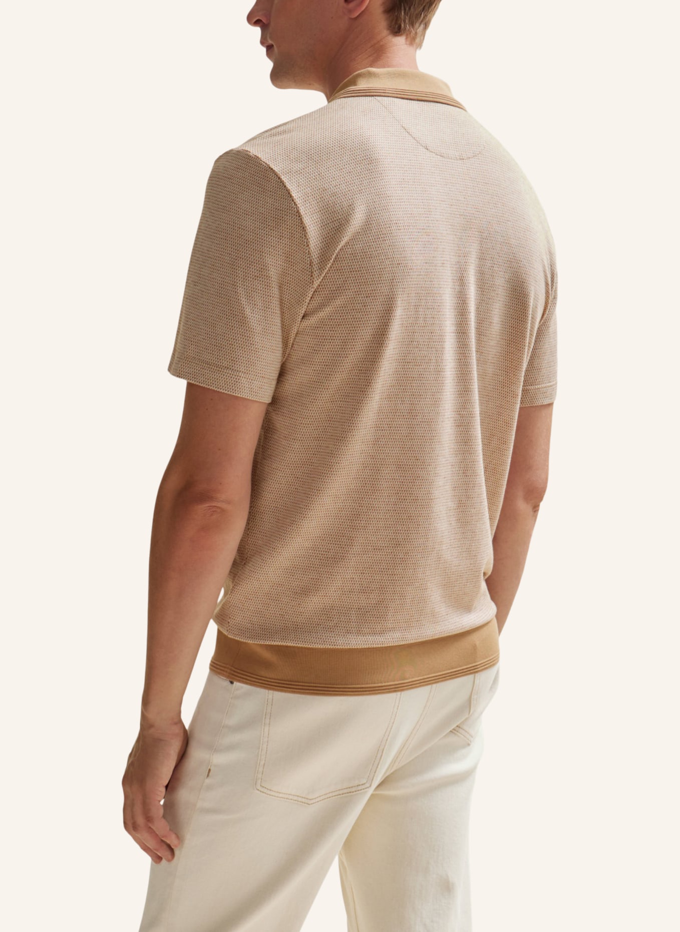 BOSS Poloshirt L-PERRY 58 Regular Fit, Farbe: BEIGE (Bild 2)