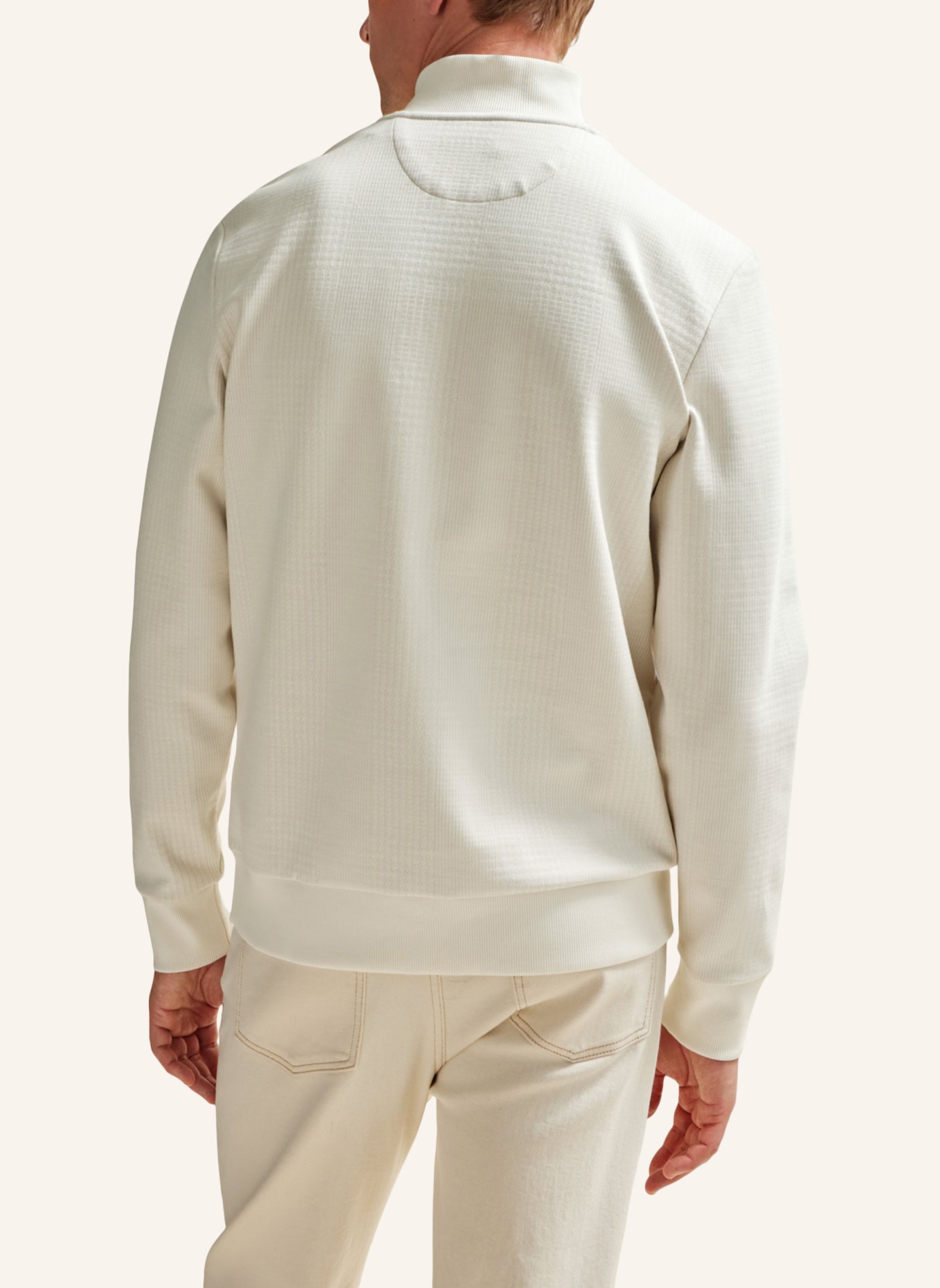 BOSS Sweatshirt L-SANTOS 07 Regular Fit, Farbe: WEISS (Bild 2)