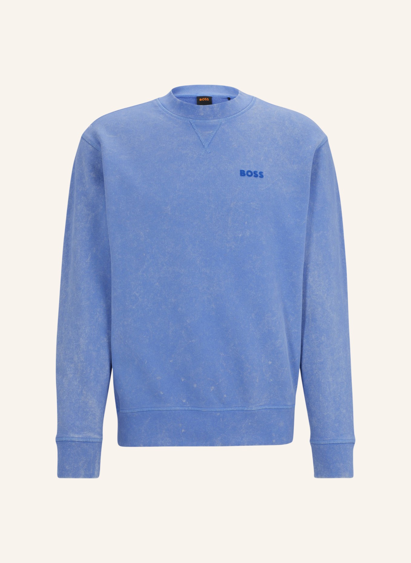 BOSS Sweatshirt WE_BOSSLOGORAW Relaxed Fit, Farbe: LILA (Bild 1)