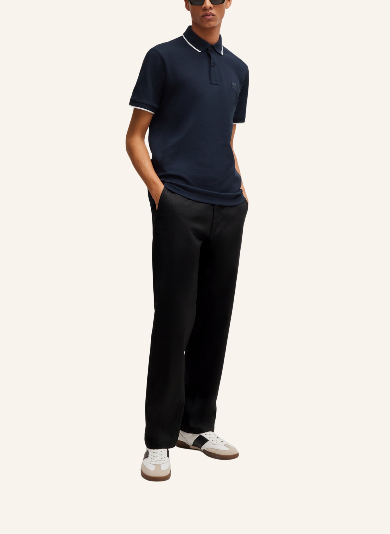 BOSS Poloshirt PASSERTIP Slim Fit, Farbe: DUNKELBLAU (Bild 5)