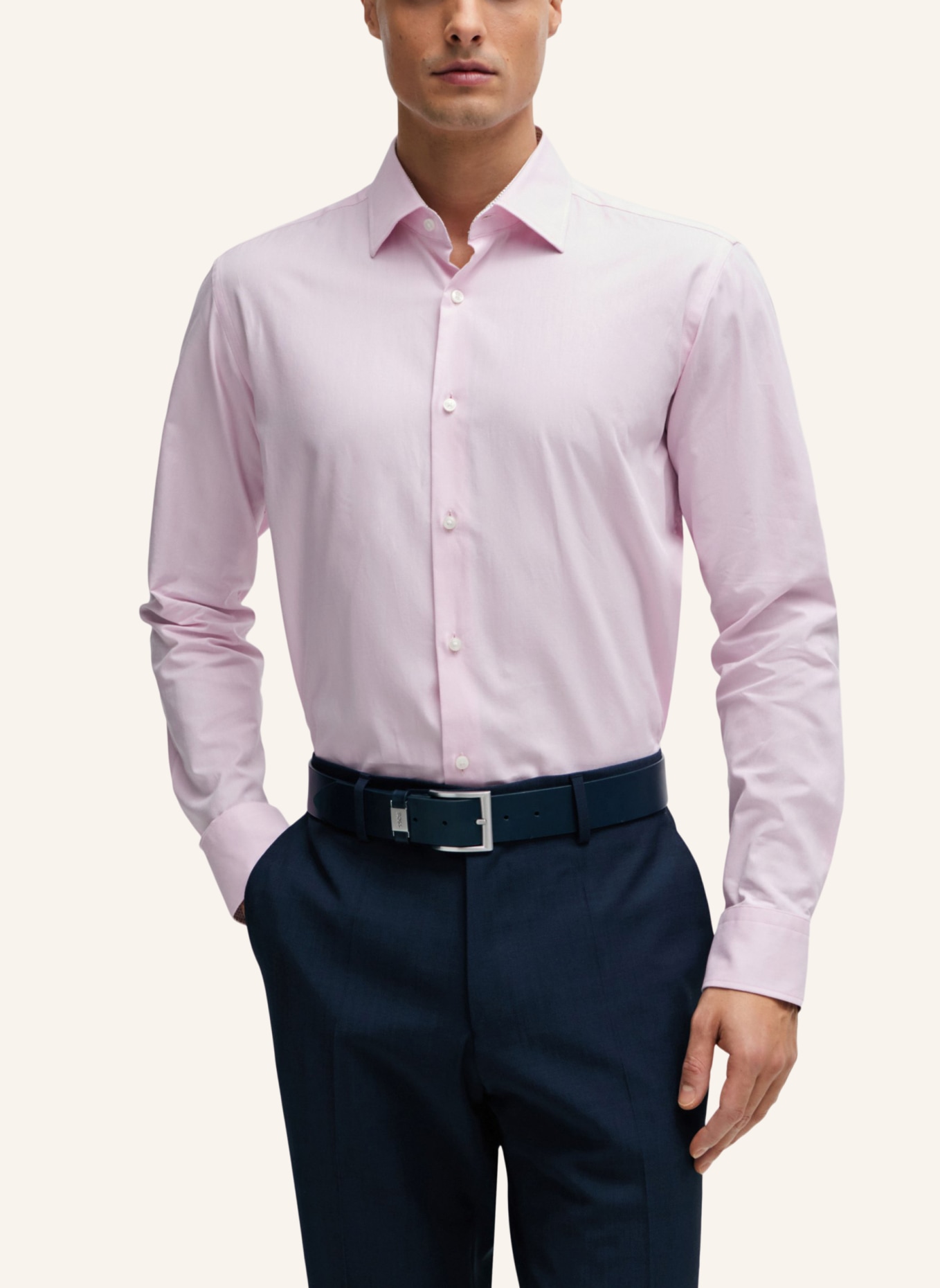 BOSS Business Hemd H-JOE-KENT-C3-214 Regular Fit, Farbe: HELLROSA (Bild 6)