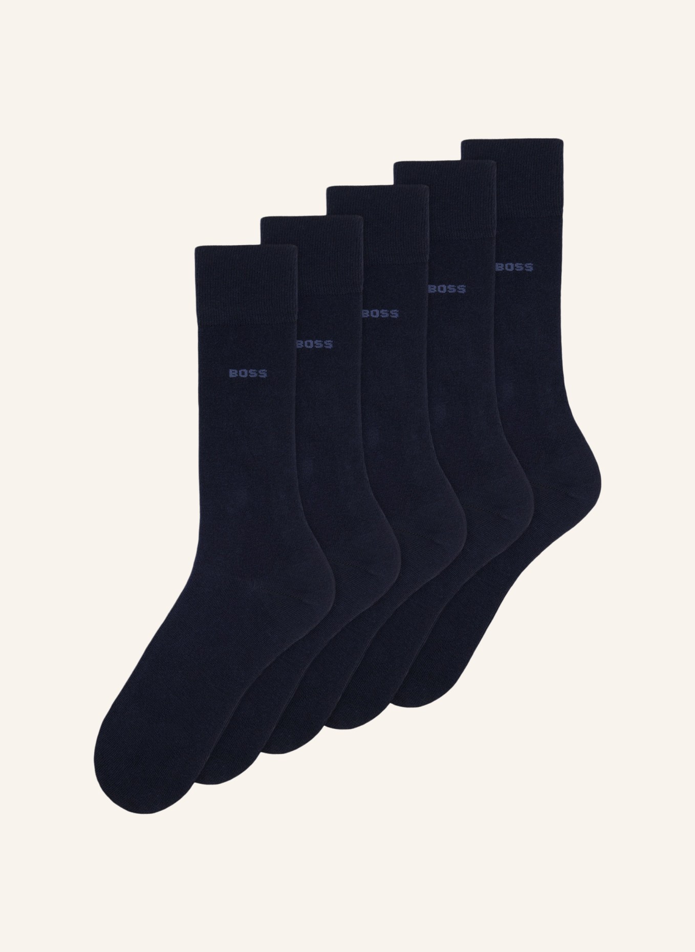 BOSS Casual Socken 5P RS UNI COL CC, Farbe: DUNKELBLAU (Bild 1)