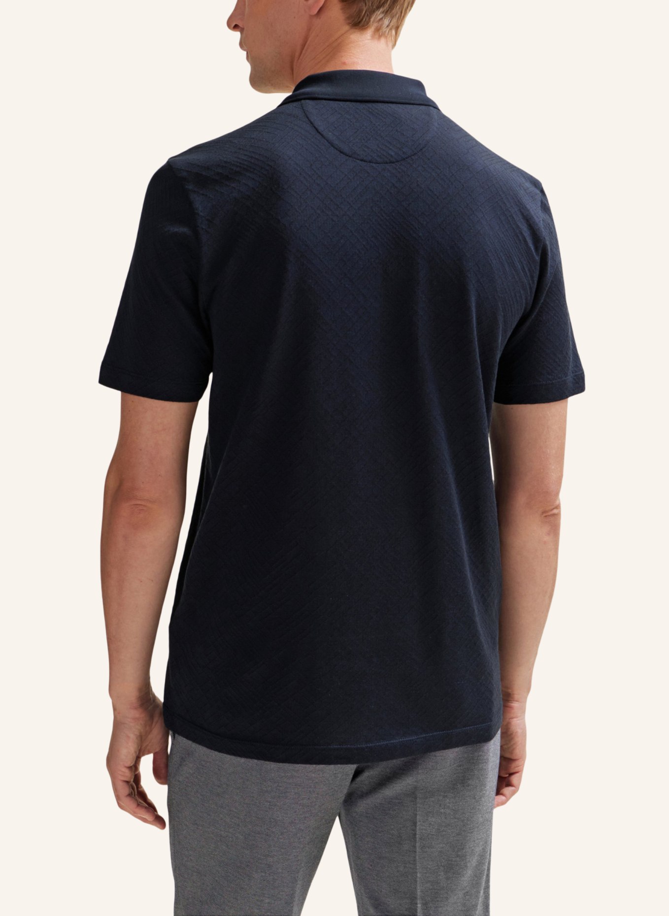 BOSS Poloshirt L-PERRY 59 Regular Fit, Farbe: DUNKELBLAU (Bild 2)