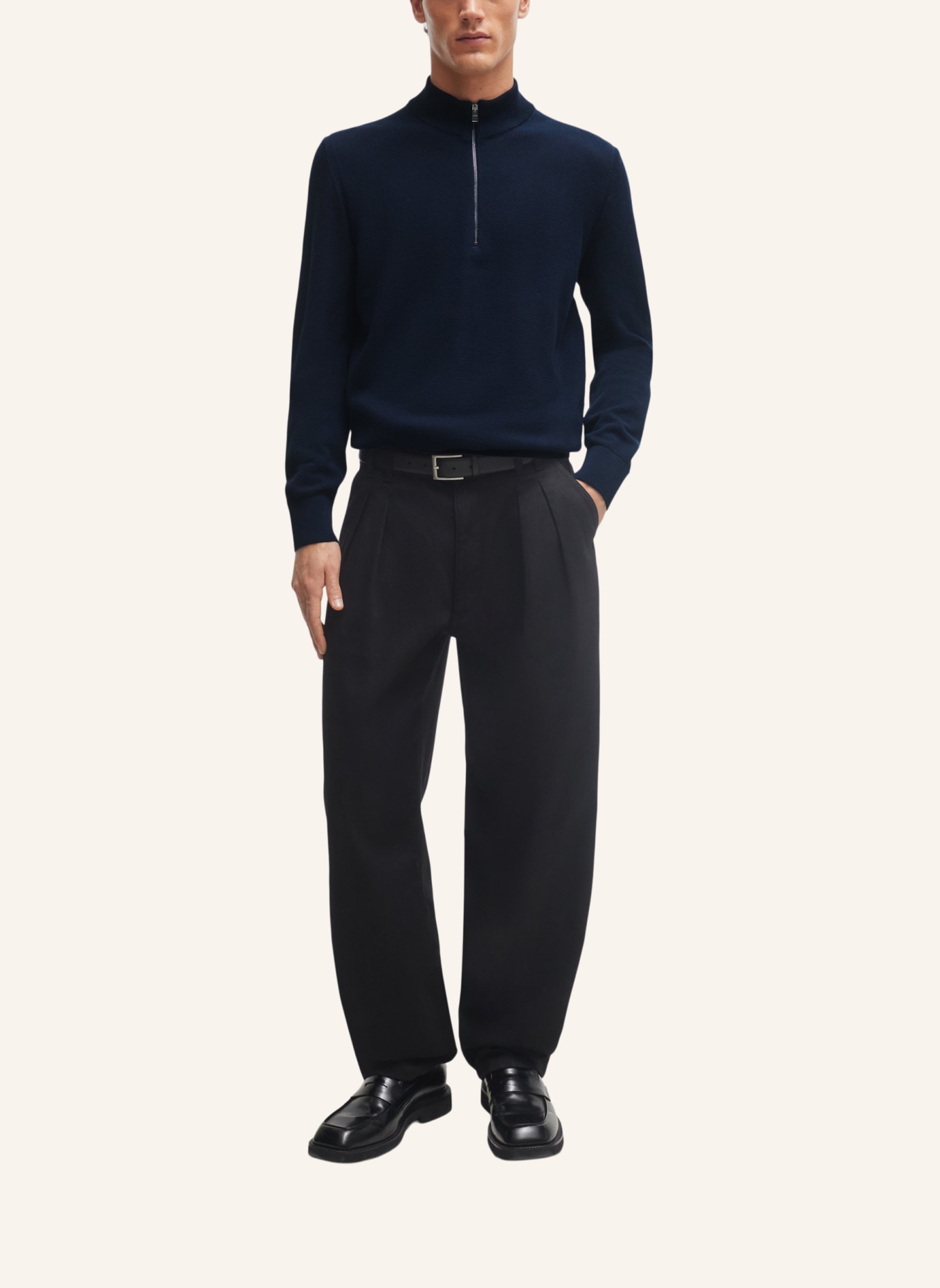 BOSS Pullover EBRANDO-P Regular Fit, Farbe: DUNKELBLAU (Bild 5)