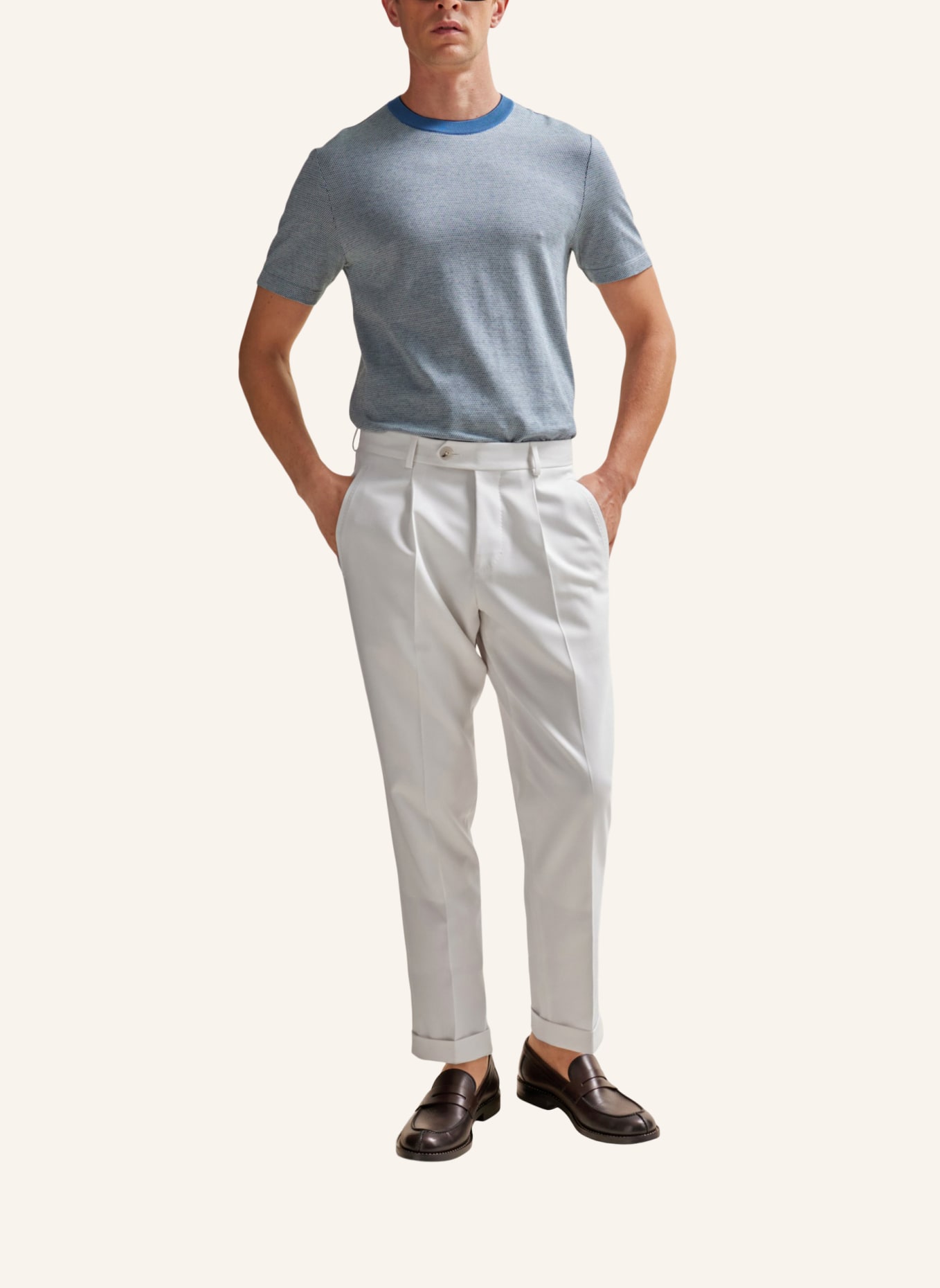 BOSS T-Shirt L-TESAR 82 Regular Fit, Farbe: DUNKELBLAU (Bild 5)
