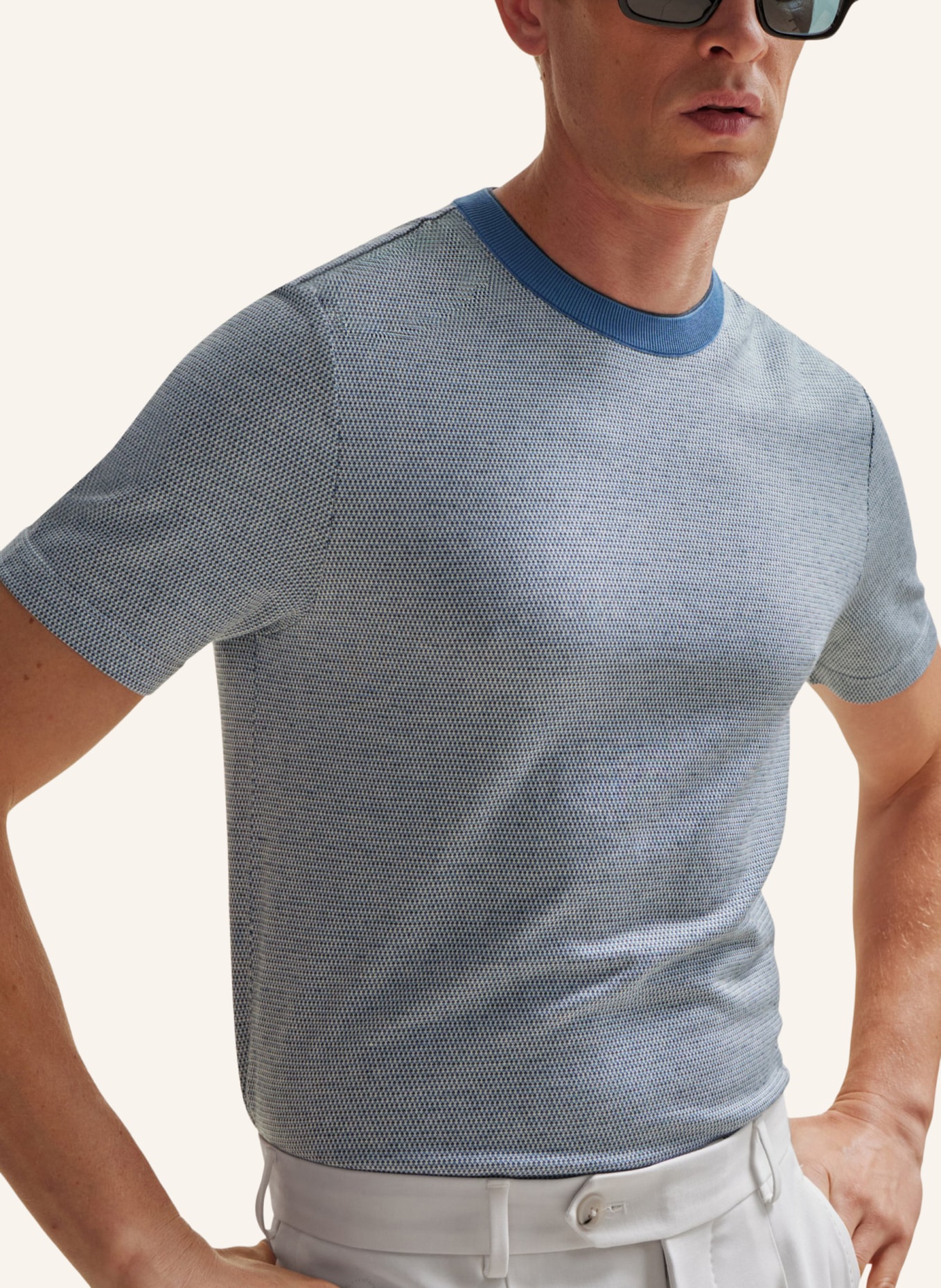 BOSS T-Shirt L-TESAR 82 Regular Fit, Farbe: DUNKELBLAU (Bild 3)