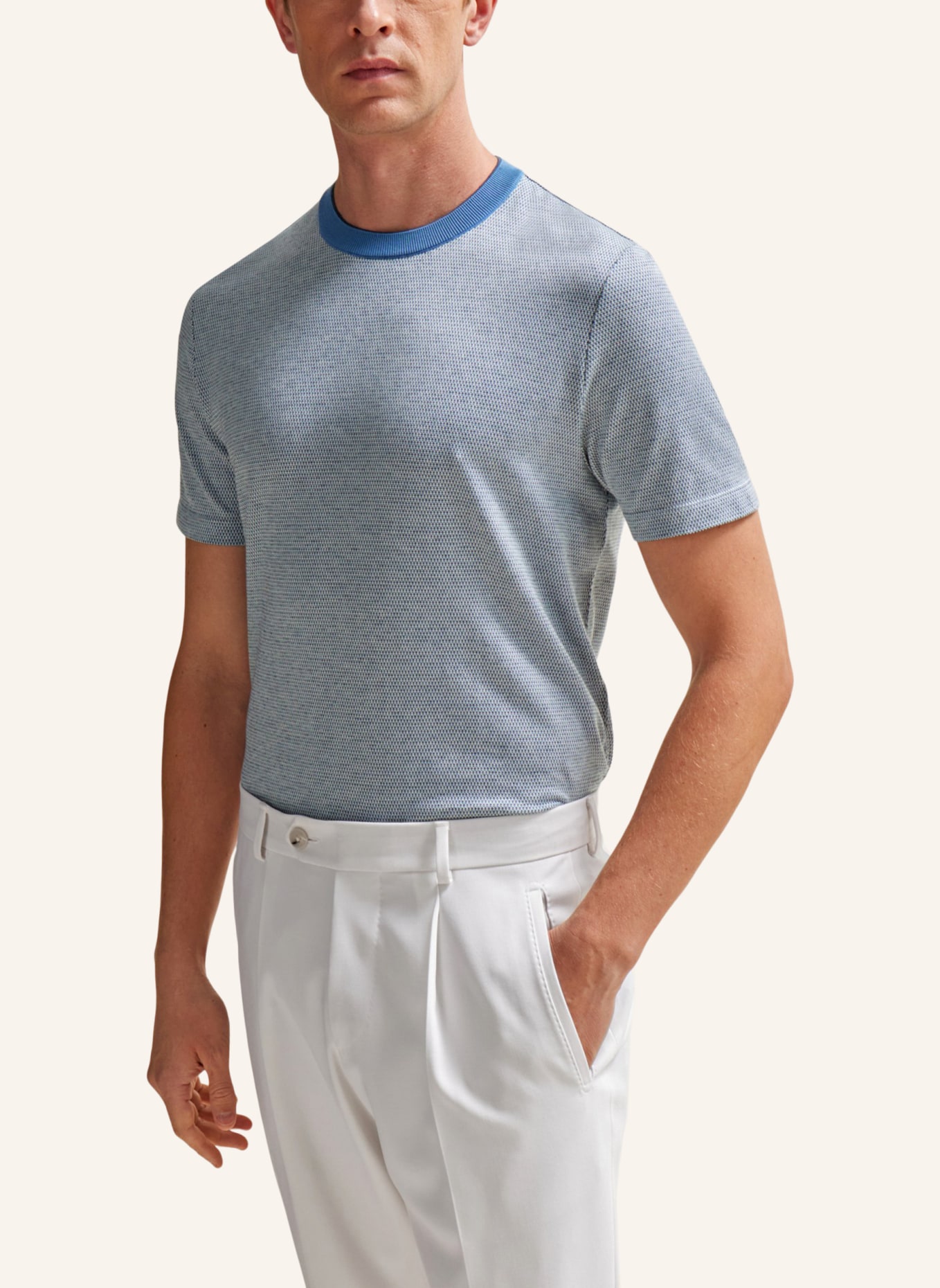 BOSS T-Shirt L-TESAR 82 Regular Fit, Farbe: DUNKELBLAU (Bild 4)