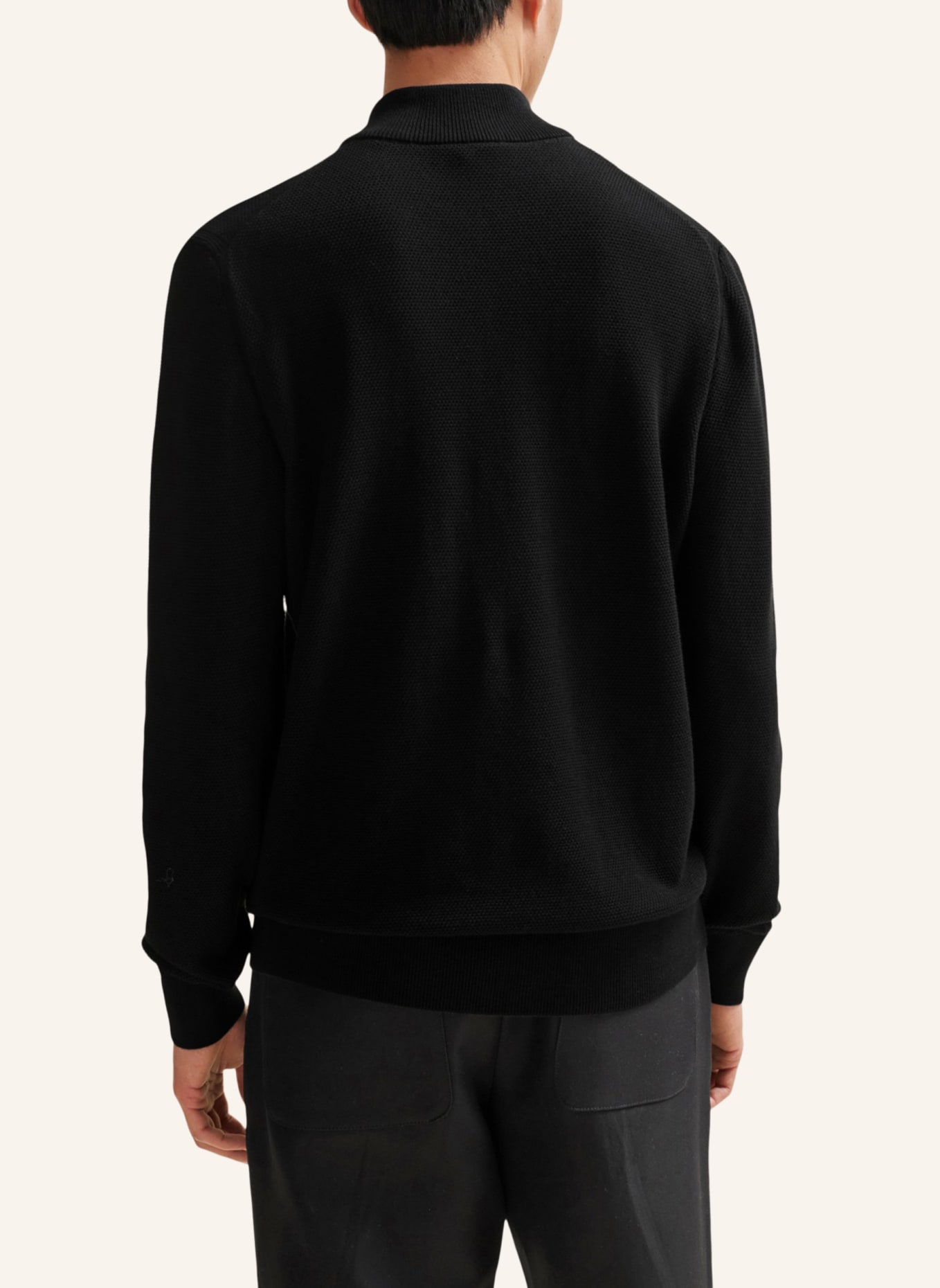 BOSS Pullover EBRANDO-P Regular Fit, Farbe: SCHWARZ (Bild 2)