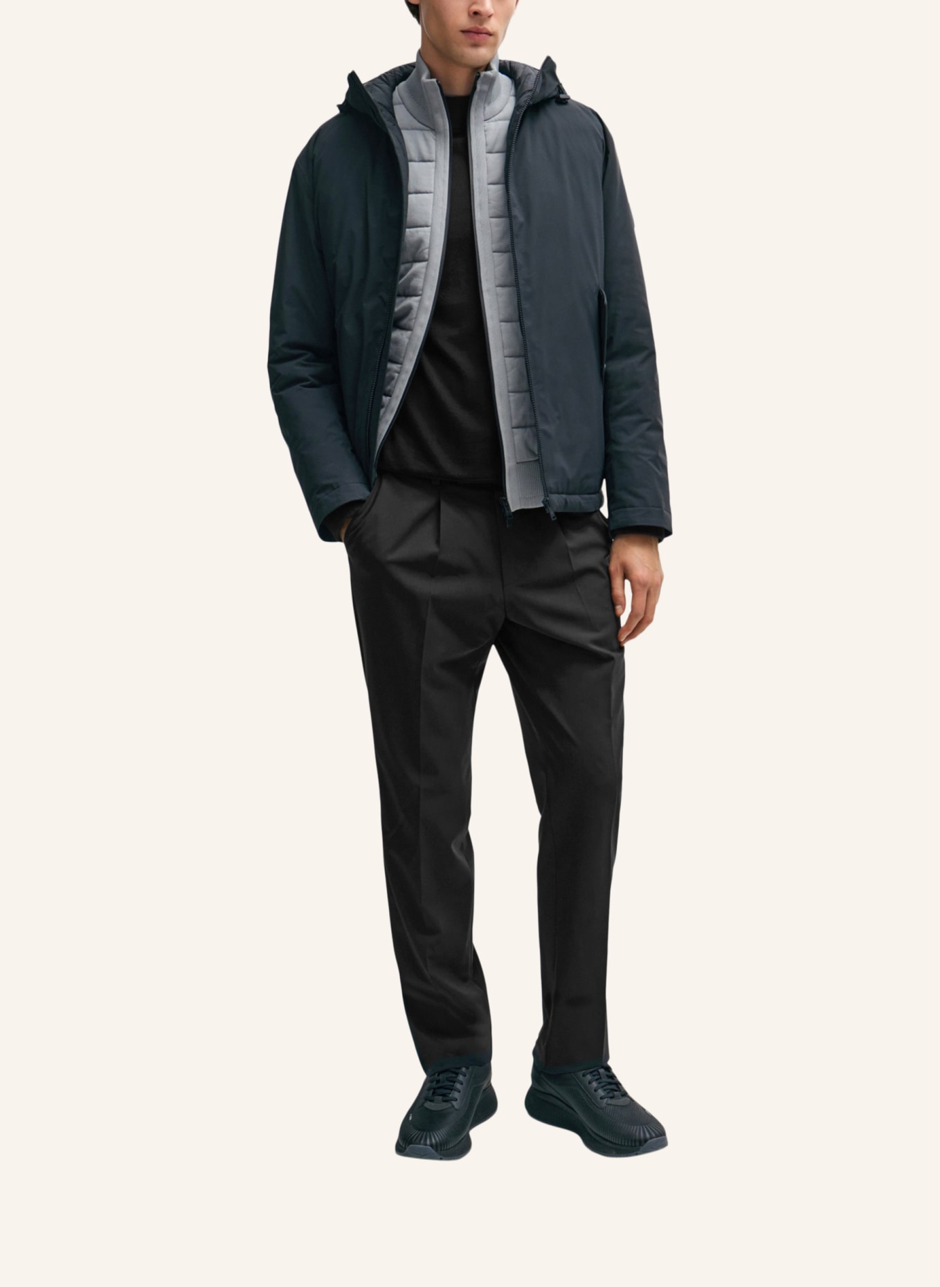 BOSS Casual Jacke P-PALLADINO Regular Fit, Farbe: SILBER (Bild 6)