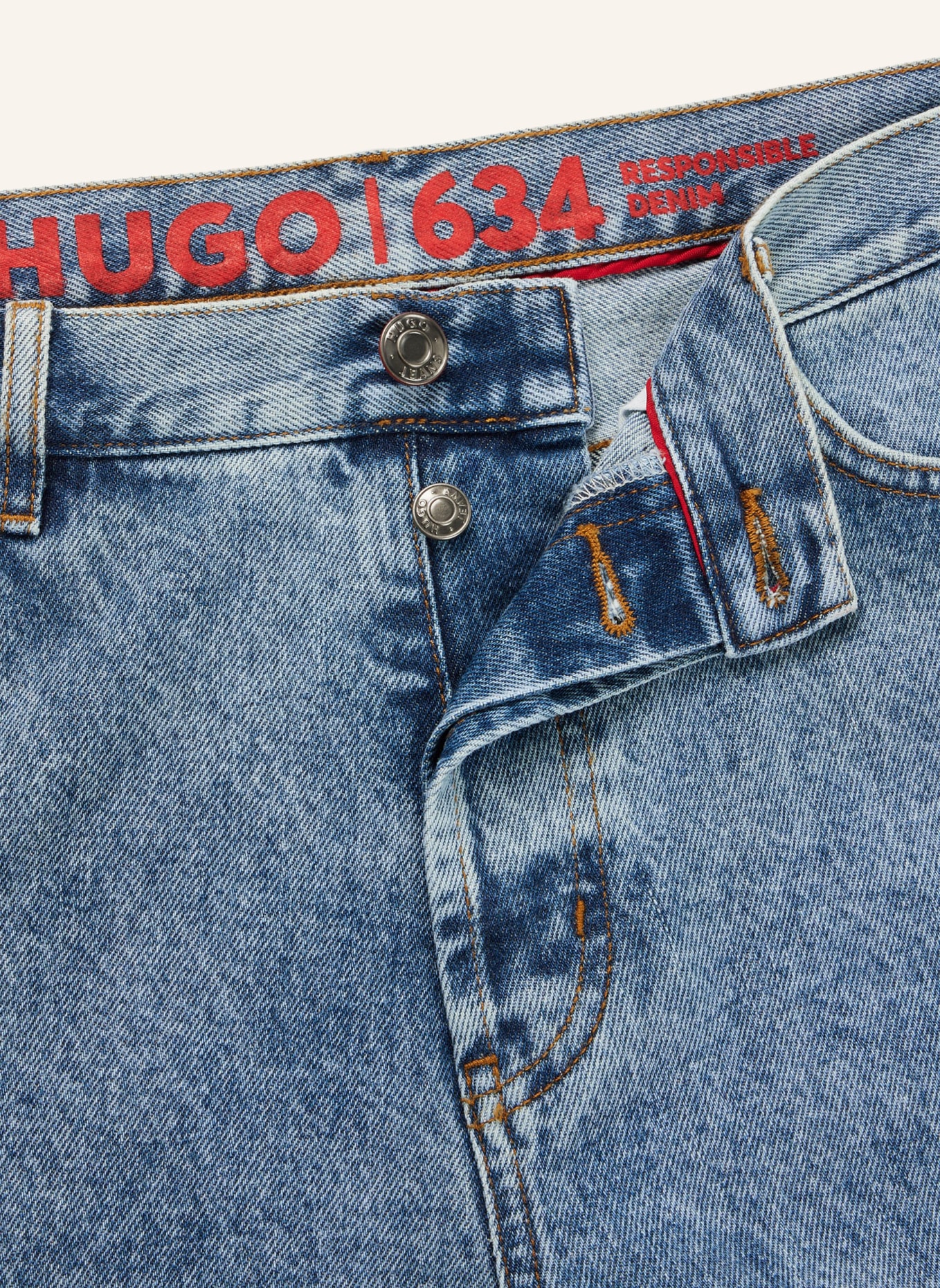 HUGO Jeans HUGO 634 Tapered Fit, Farbe: TÜRKIS (Bild 2)