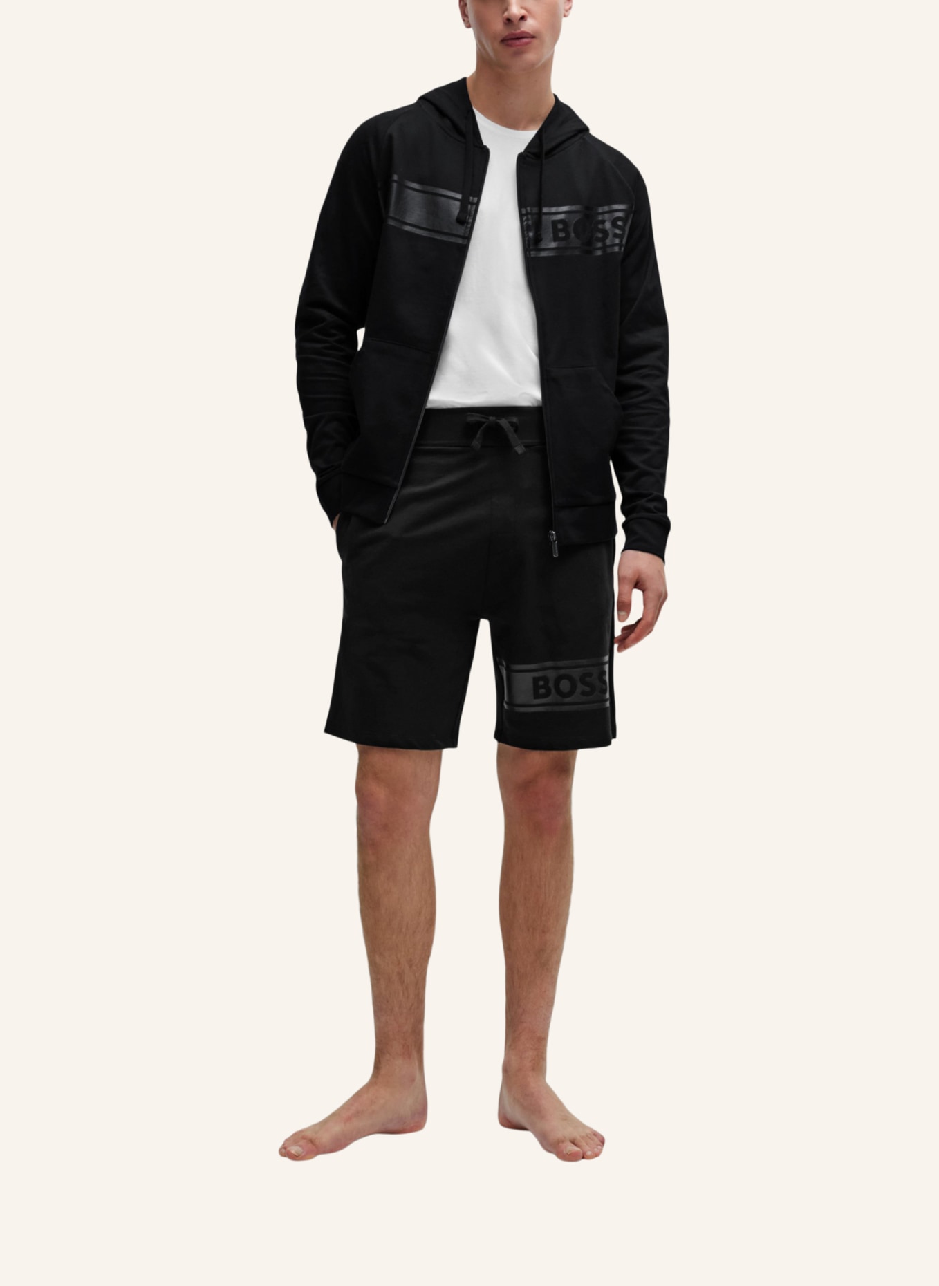 BOSS Loungewear Jacke AUTHENTIC JACKET H Regular Fit, Farbe: SCHWARZ (Bild 5)