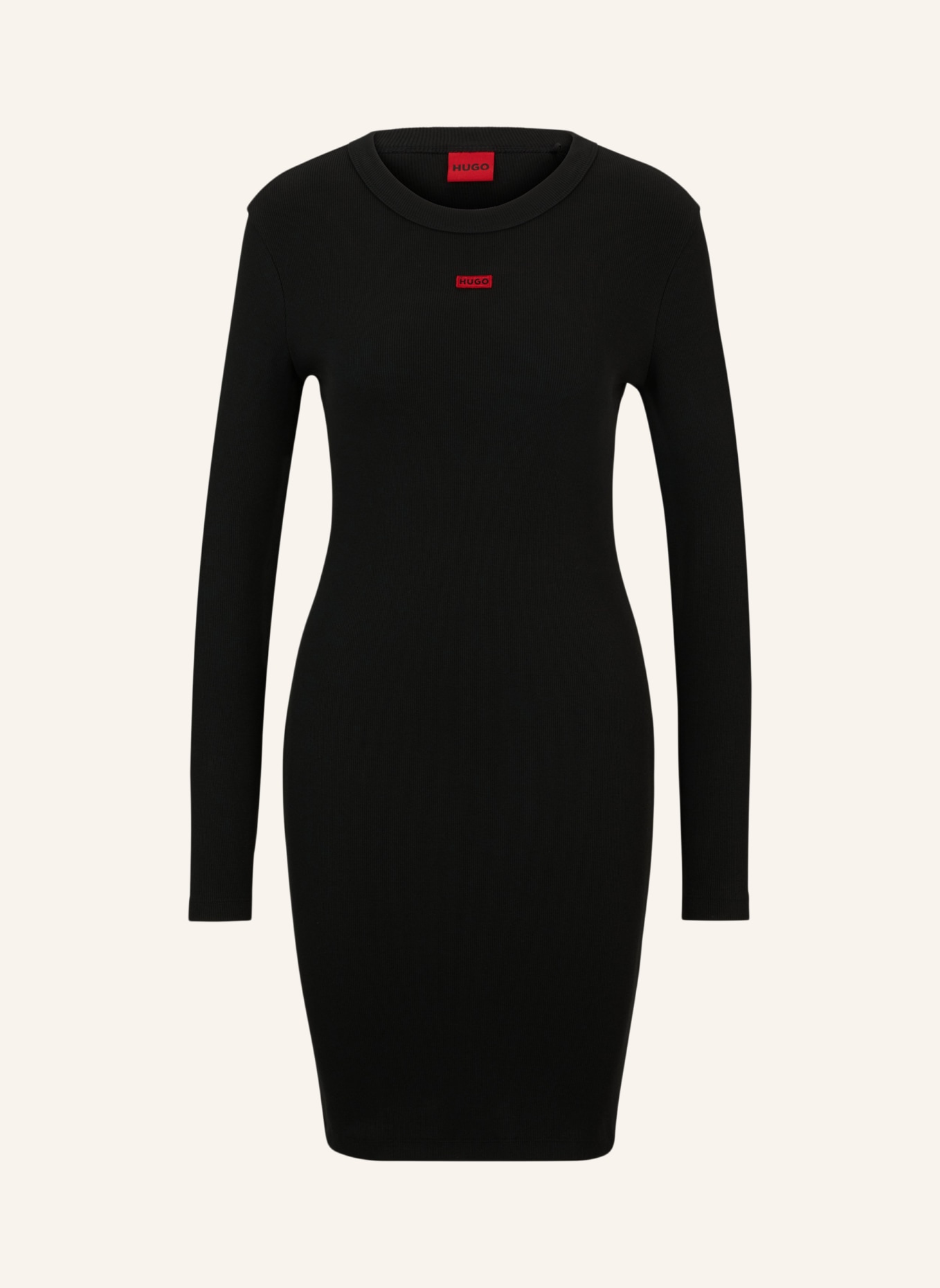 HUGO Jersey-Kleid NEMALIA Slim Fit, Farbe: SCHWARZ (Bild 1)