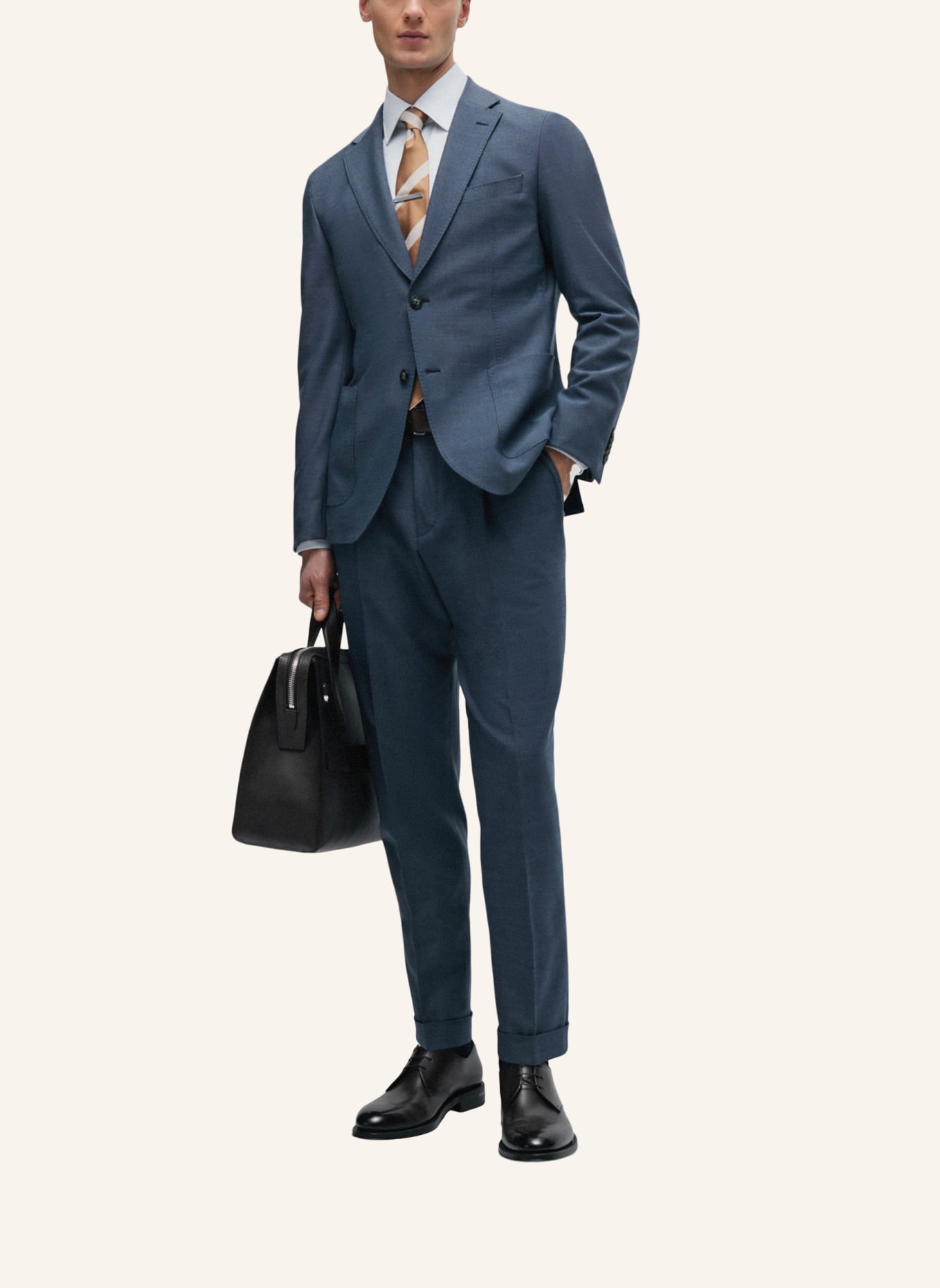 BOSS Business Anzug L-HESTON-2PCS-LP-241 Slim Fit, Farbe: BLAU (Bild 9)