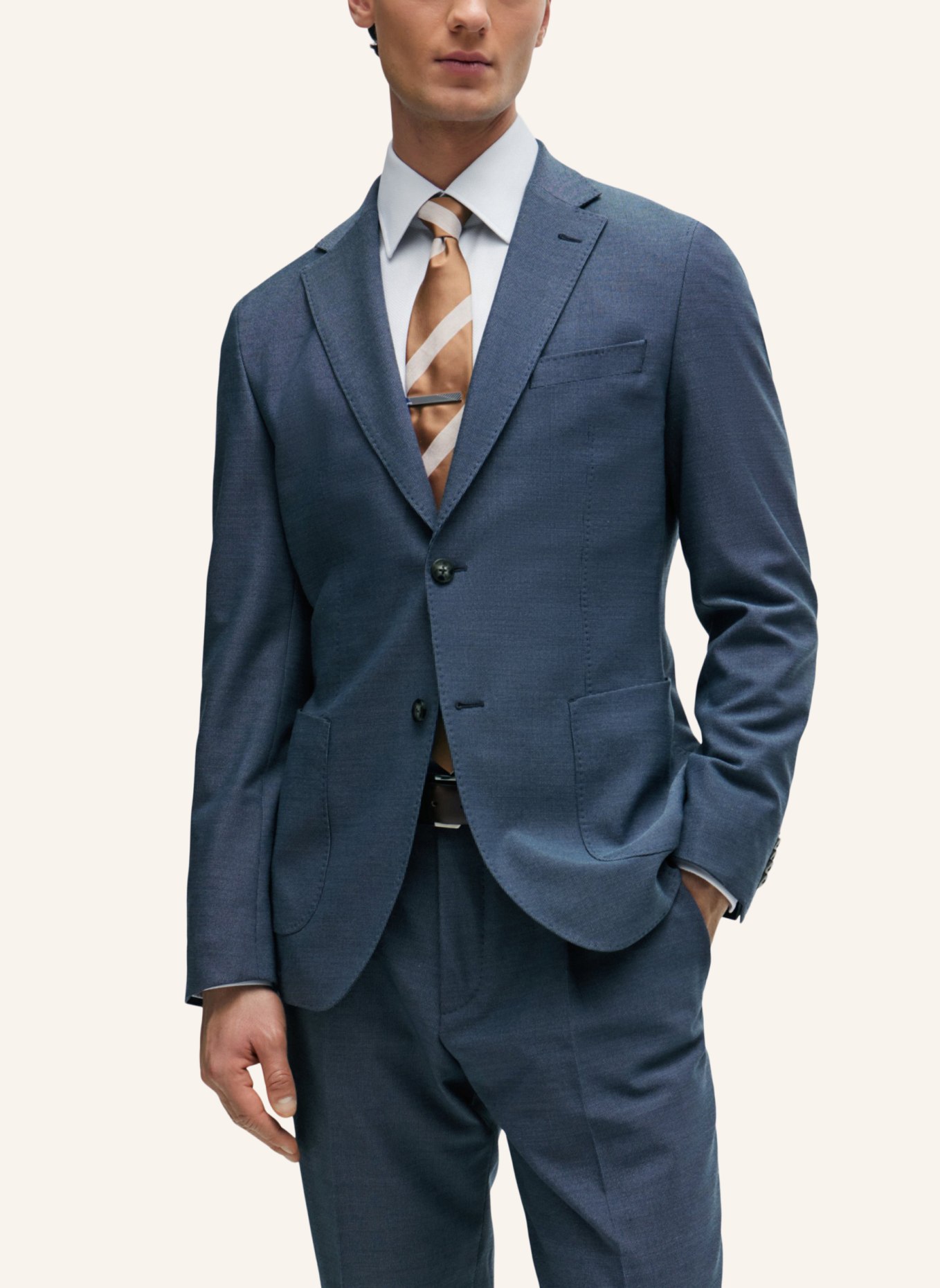 BOSS Business Anzug L-HESTON-2PCS-LP-241 Slim Fit, Farbe: BLAU (Bild 8)