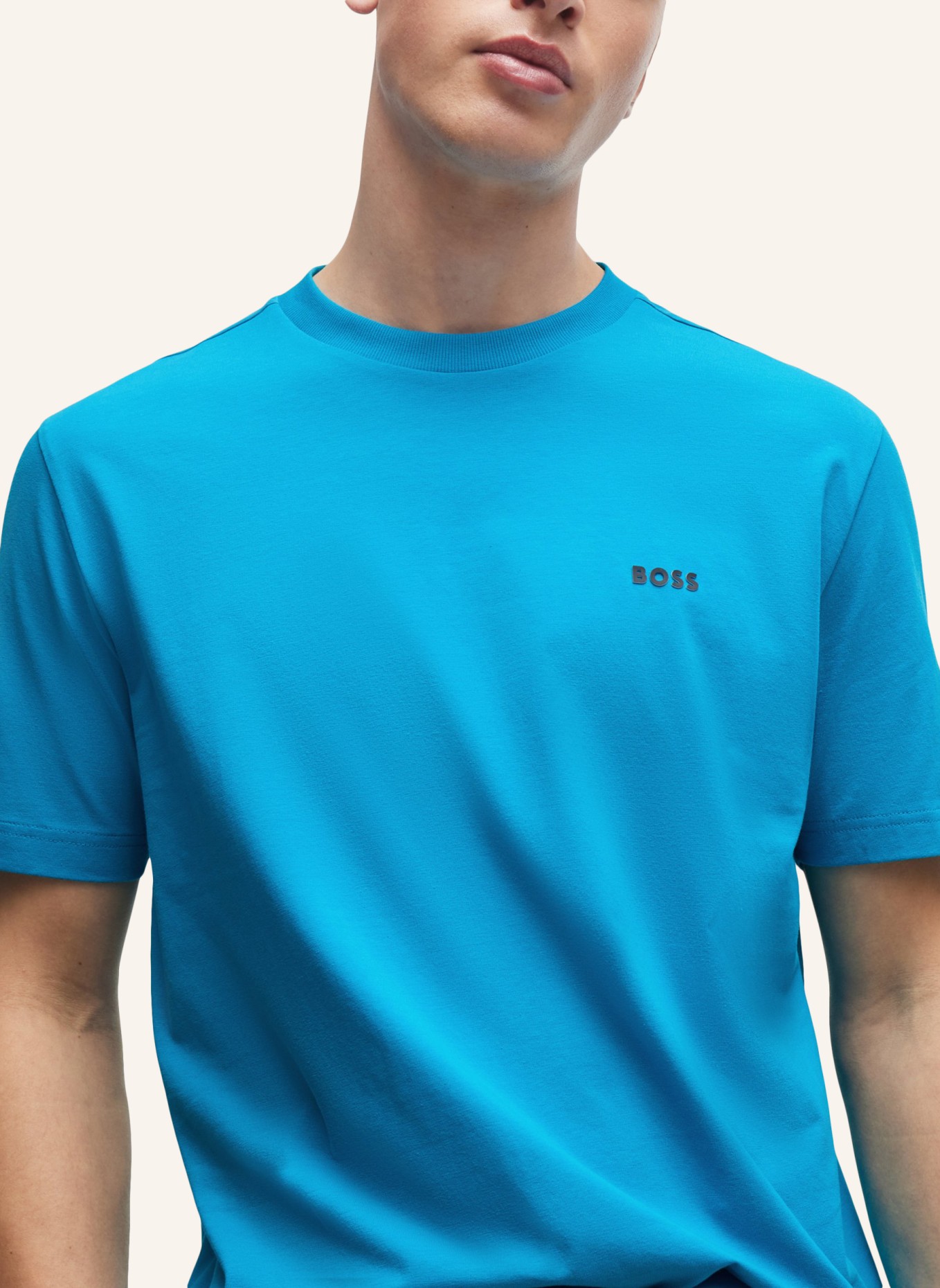 BOSS T-Shirt TEE Regular Fit, Farbe: BLAU (Bild 3)