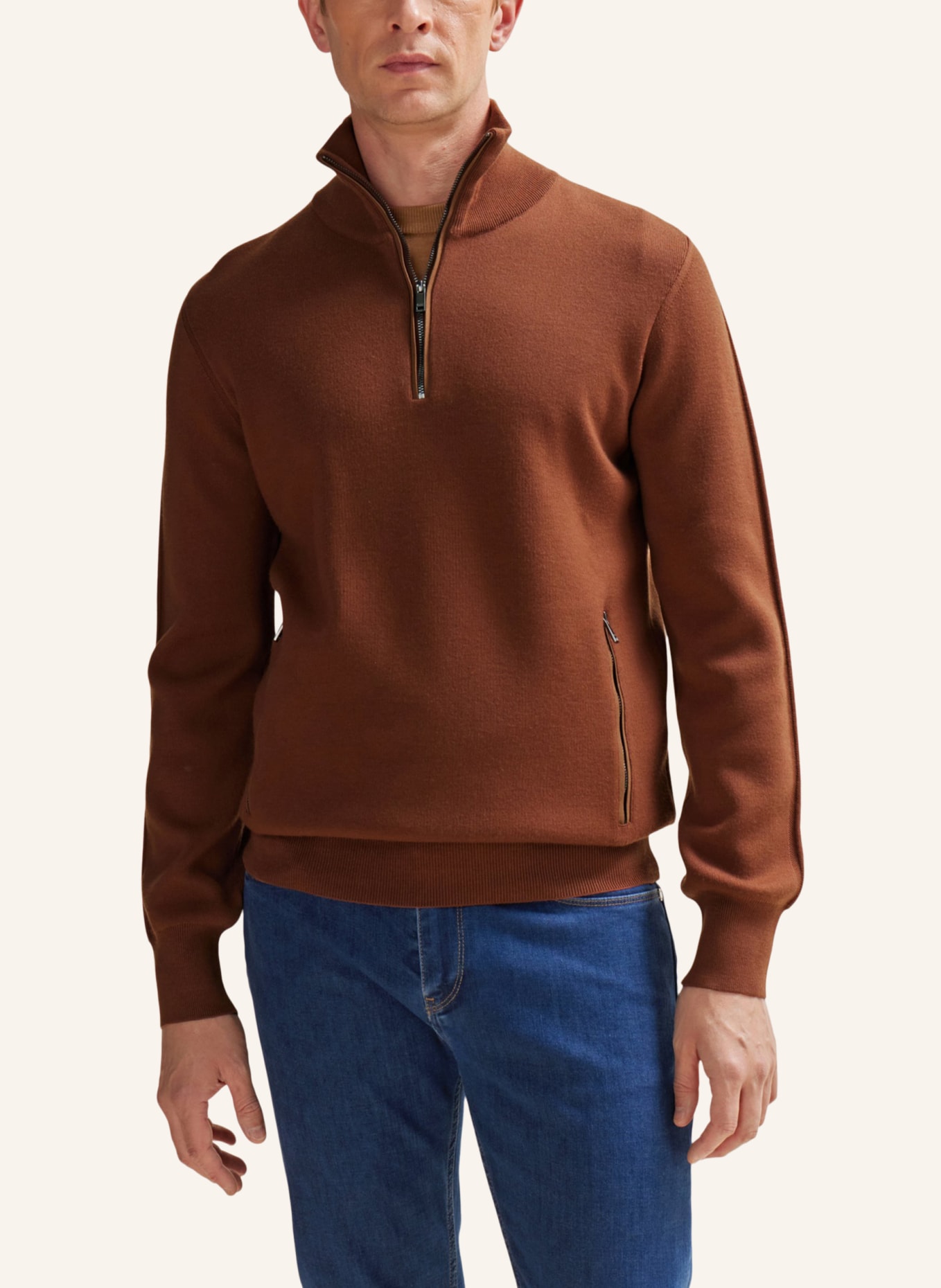 BOSS Pullover L-PADRONE Regular Fit, Farbe: BRAUN (Bild 4)