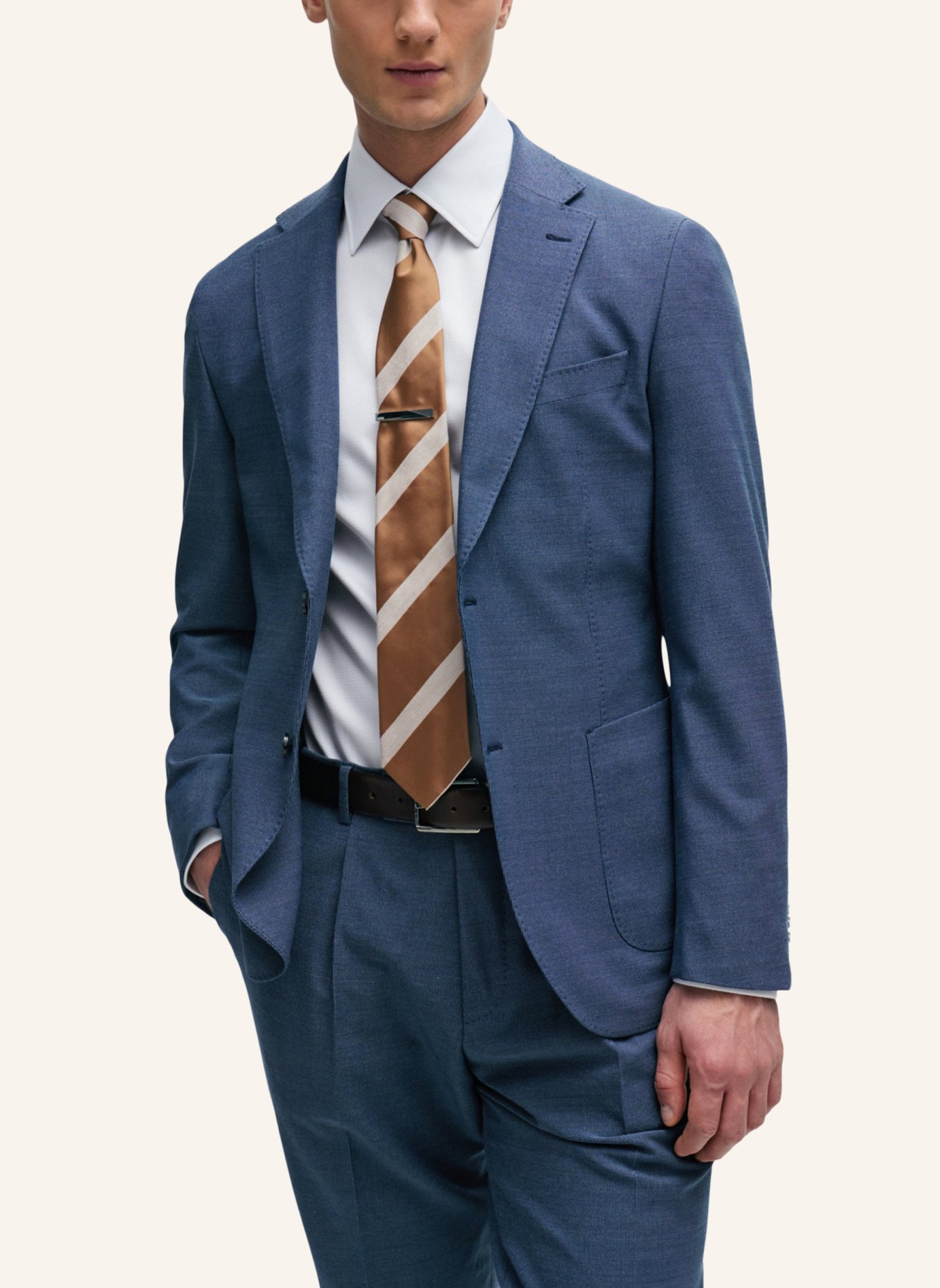 BOSS Business Hemd L-HAYS-KENTB-234 Slim Fit, Farbe: HELLBLAU (Bild 4)