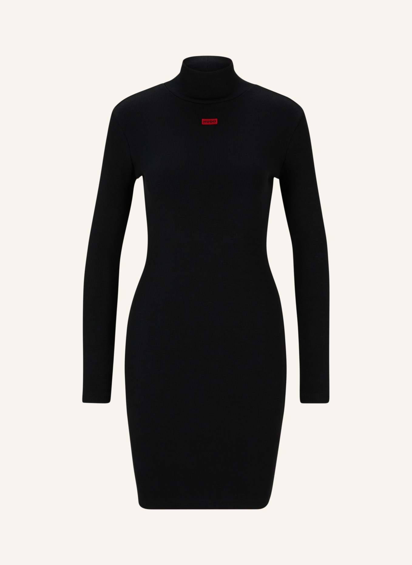 HUGO Jersey-Kleid NALONIKI Slim Fit, Farbe: SCHWARZ (Bild 1)