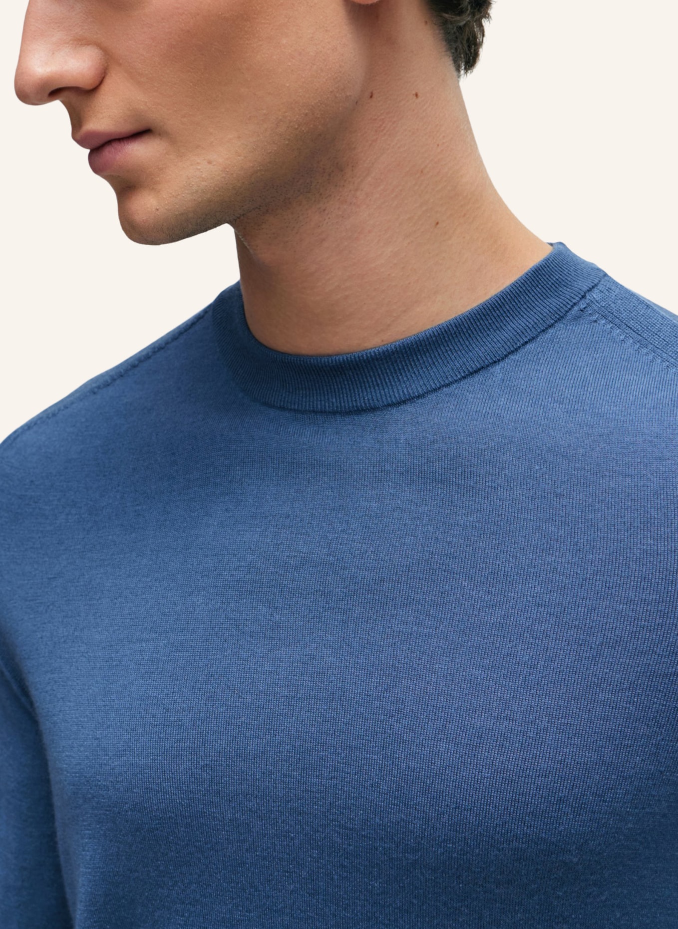 BOSS Pullover L-OVERO Regular Fit, Farbe: BLAU (Bild 3)