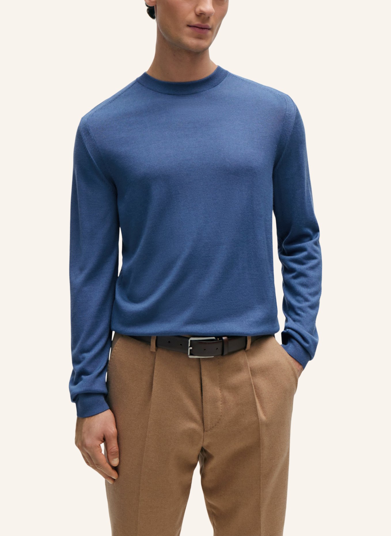 BOSS Pullover L-OVERO Regular Fit, Farbe: BLAU (Bild 4)