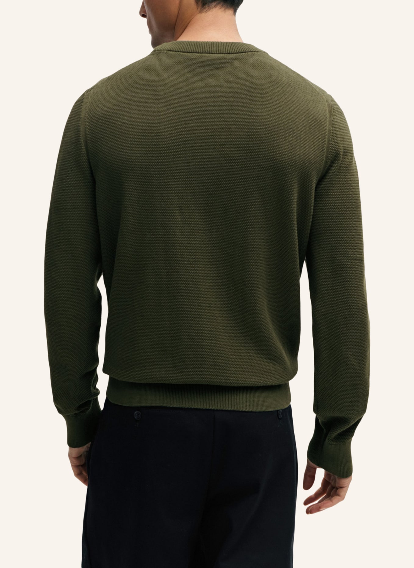 BOSS Pullover ECAIO-P Regular Fit, Farbe: DUNKELGRÜN (Bild 2)