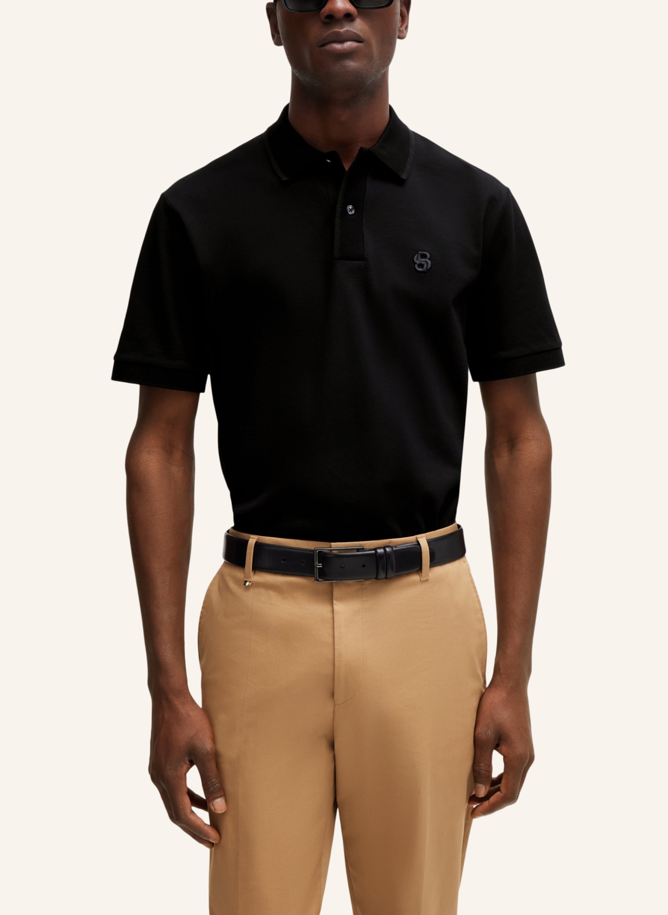 BOSS Poloshirt PARLAY 210 Regular Fit, Farbe: SCHWARZ (Bild 4)
