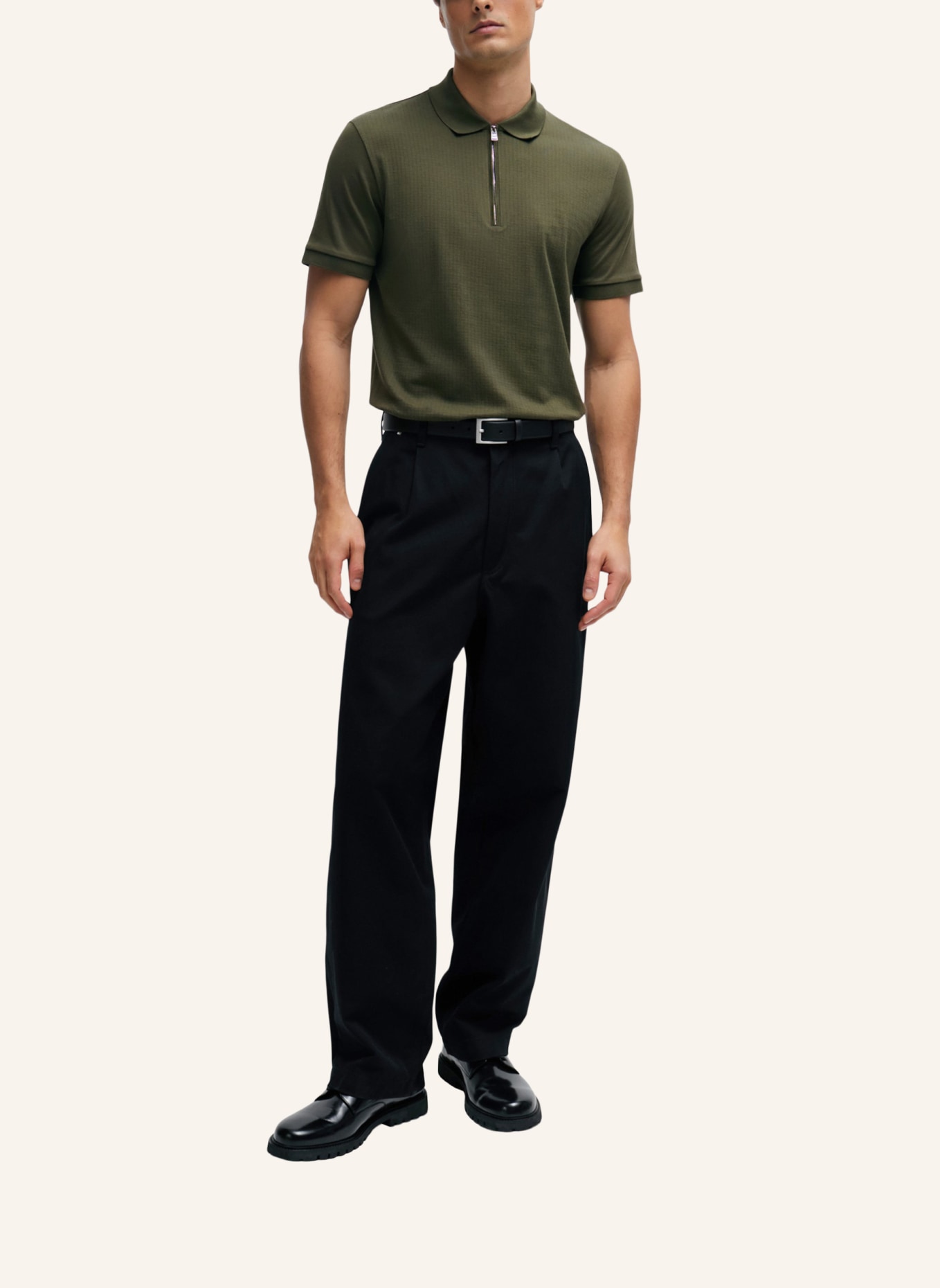 BOSS Poloshirt POLSTON 35 Slim Fit, Farbe: DUNKELGRÜN (Bild 5)