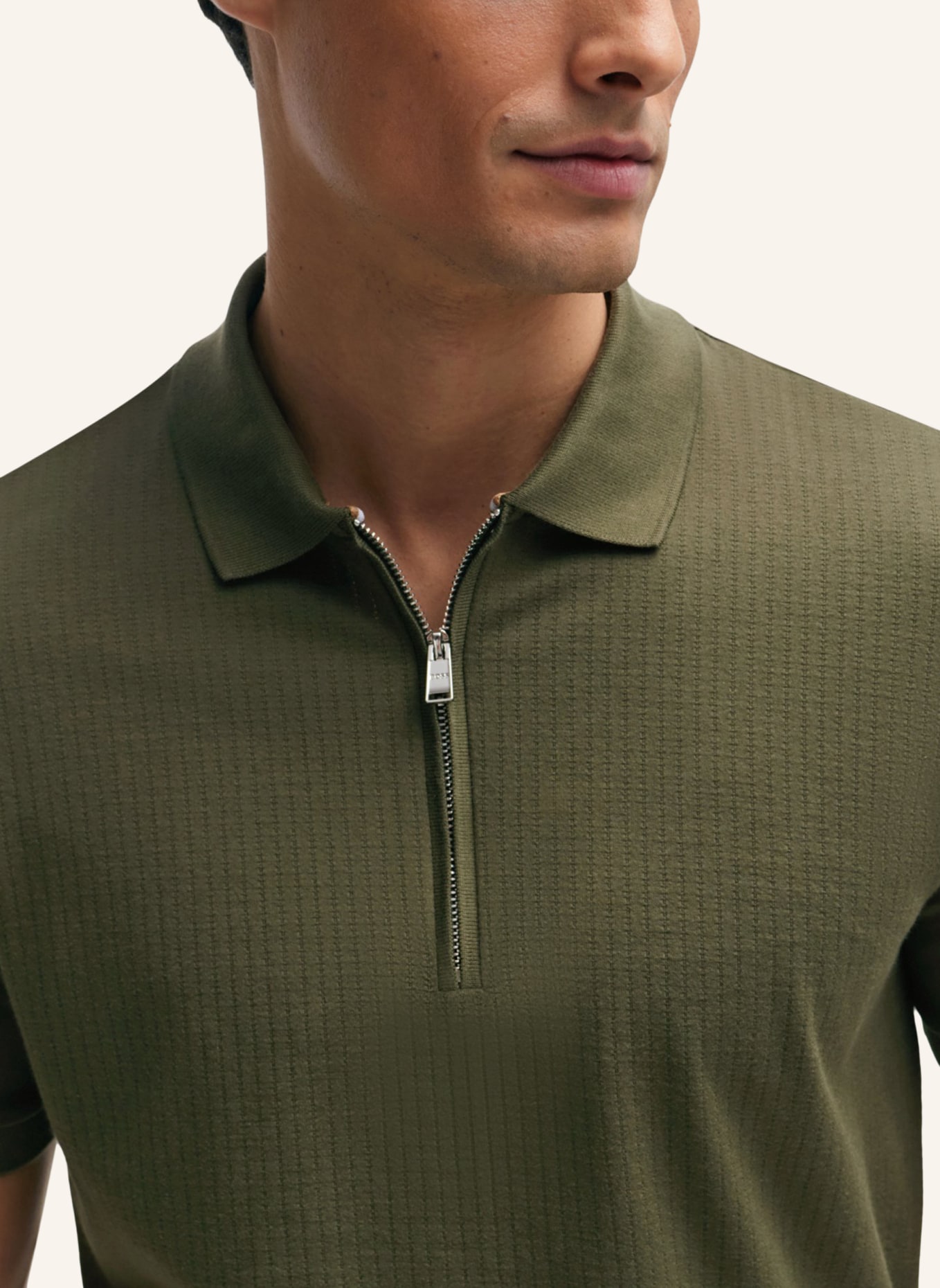 BOSS Poloshirt POLSTON 35 Slim Fit, Farbe: DUNKELGRÜN (Bild 3)