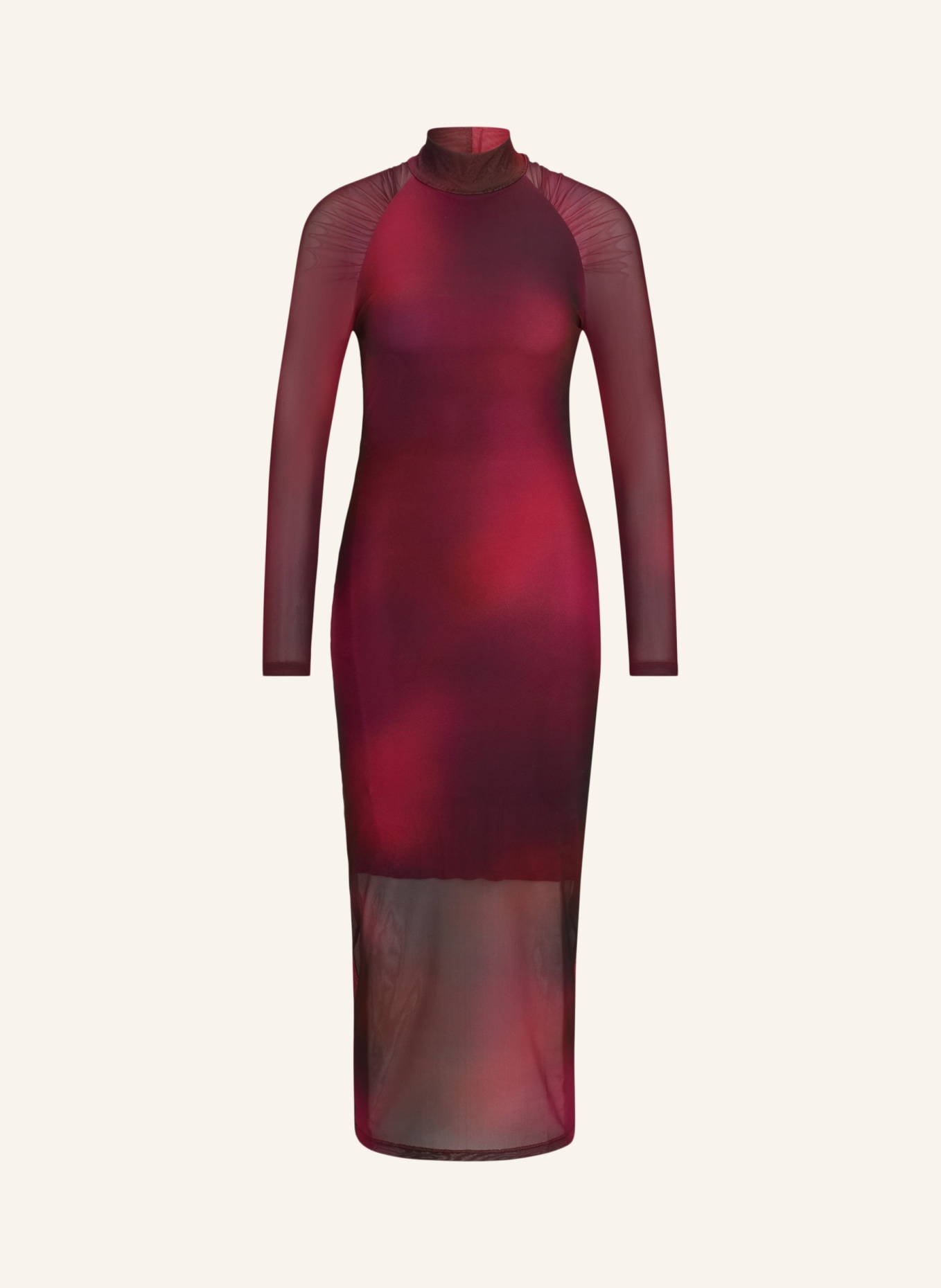 HUGO Jersey-Kleid NORTENSIS Slim Fit, Farbe: DUNKELROT (Bild 1)