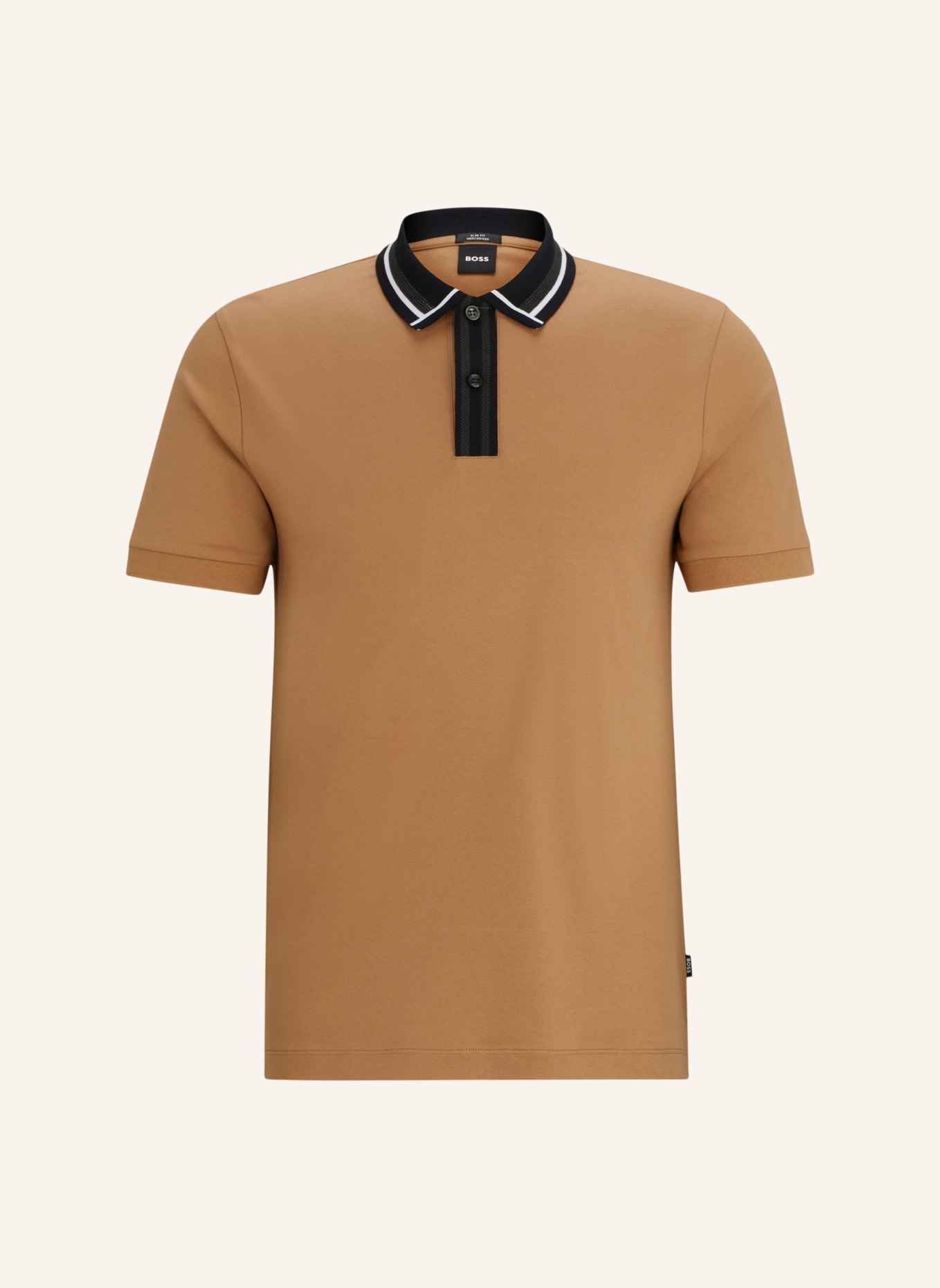 BOSS Poloshirt PHILLIPSON 36 Slim Fit, Farbe: BEIGE (Bild 1)