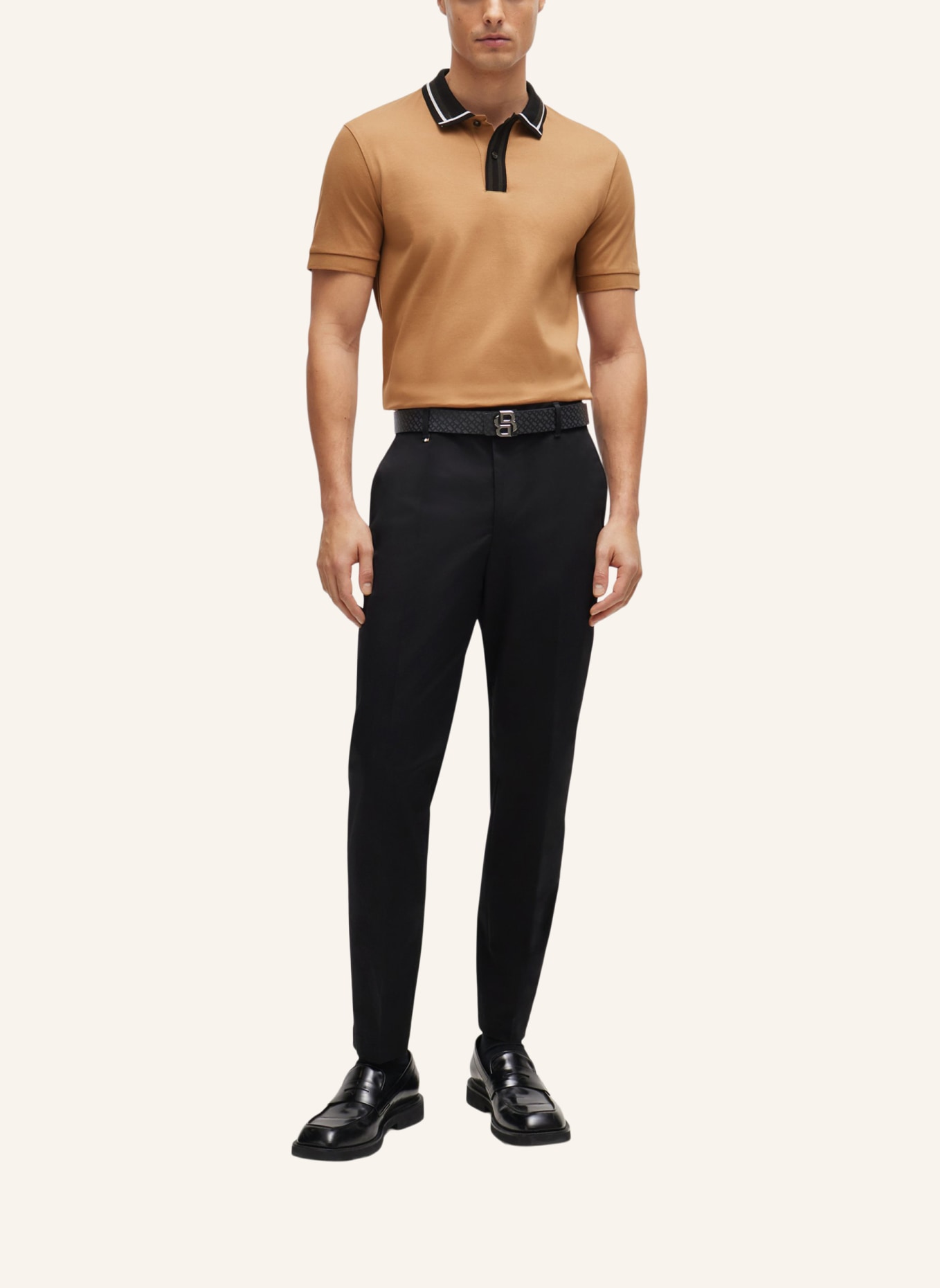 BOSS Poloshirt PHILLIPSON 36 Slim Fit, Farbe: BEIGE (Bild 5)