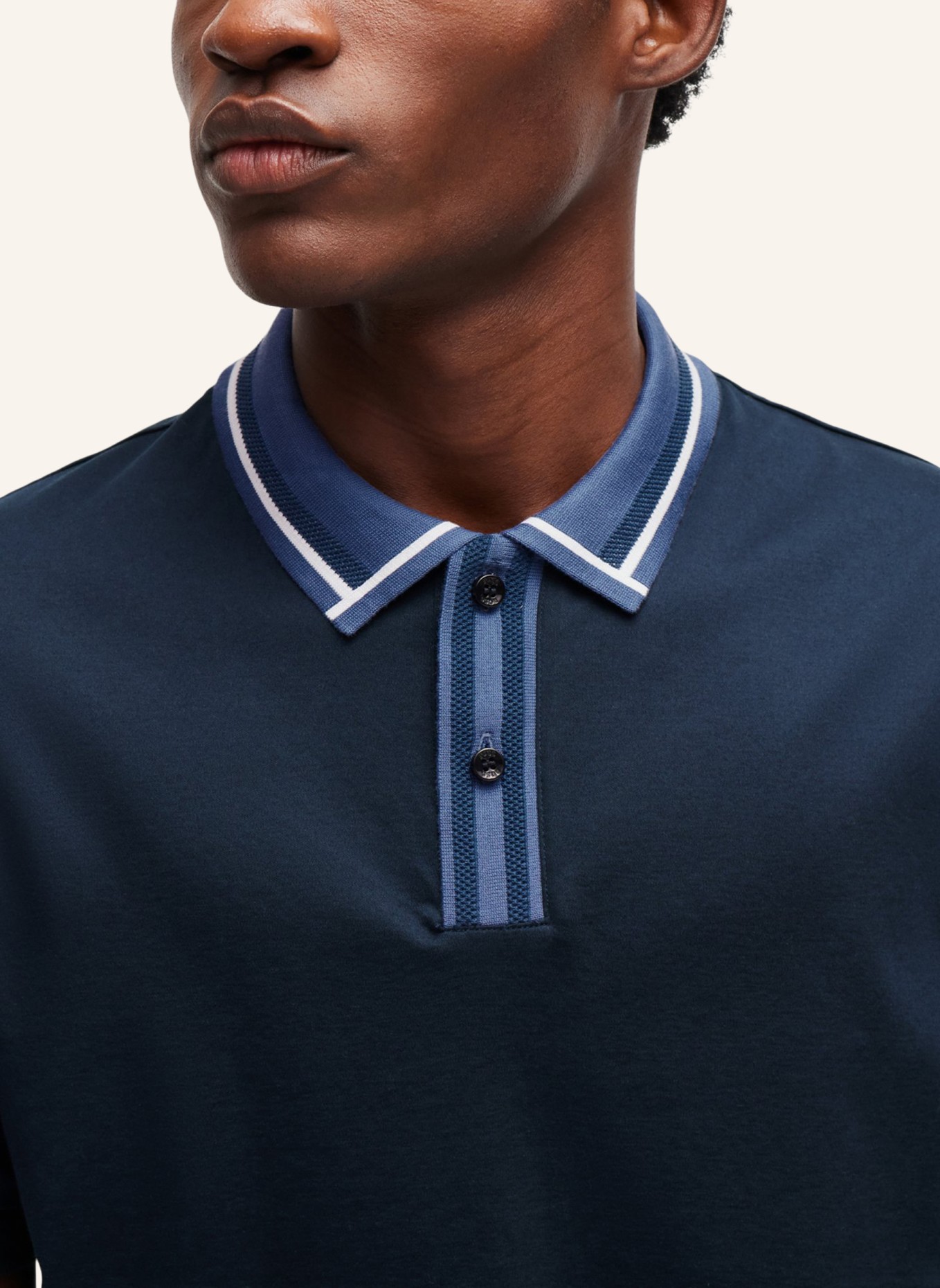 BOSS Poloshirt PHILLIPSON 36 Slim Fit, Farbe: DUNKELBLAU (Bild 3)