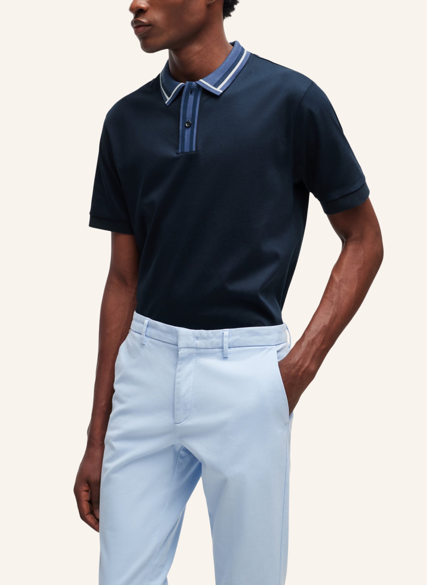 BOSS Poloshirt PHILLIPSON 36 Slim Fit, Farbe: DUNKELBLAU (Bild 4)