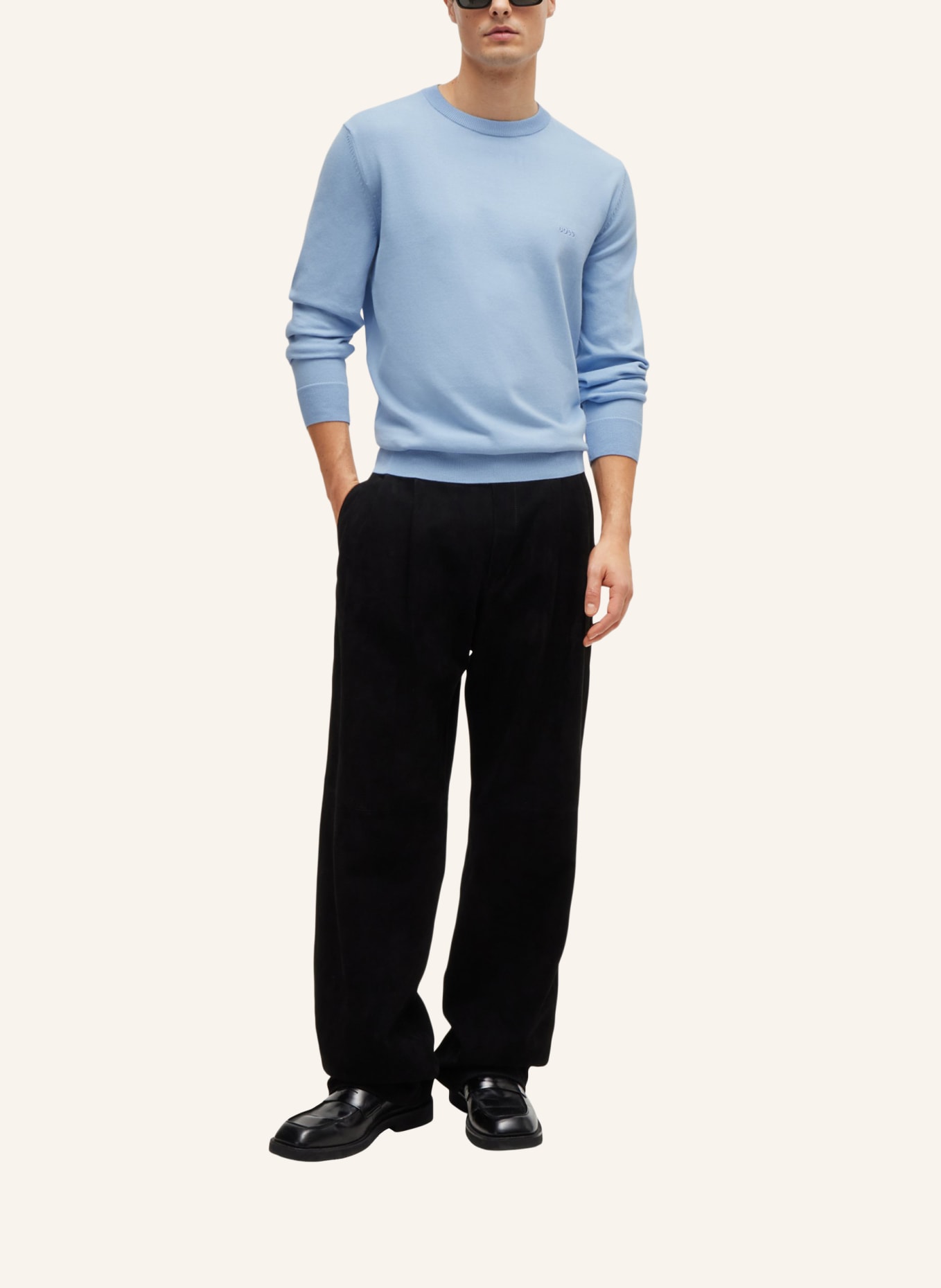 BOSS Pullover PACAS-L Regular Fit, Farbe: HELLBLAU (Bild 5)