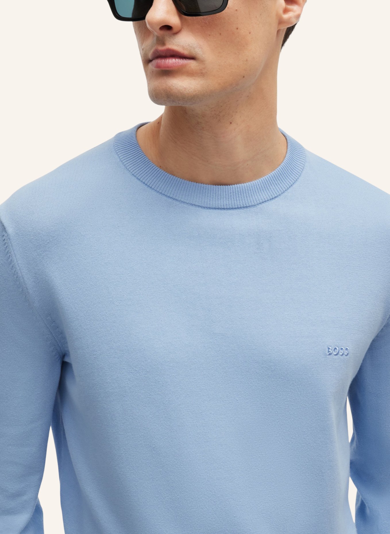 BOSS Pullover PACAS-L Regular Fit, Farbe: HELLBLAU (Bild 3)