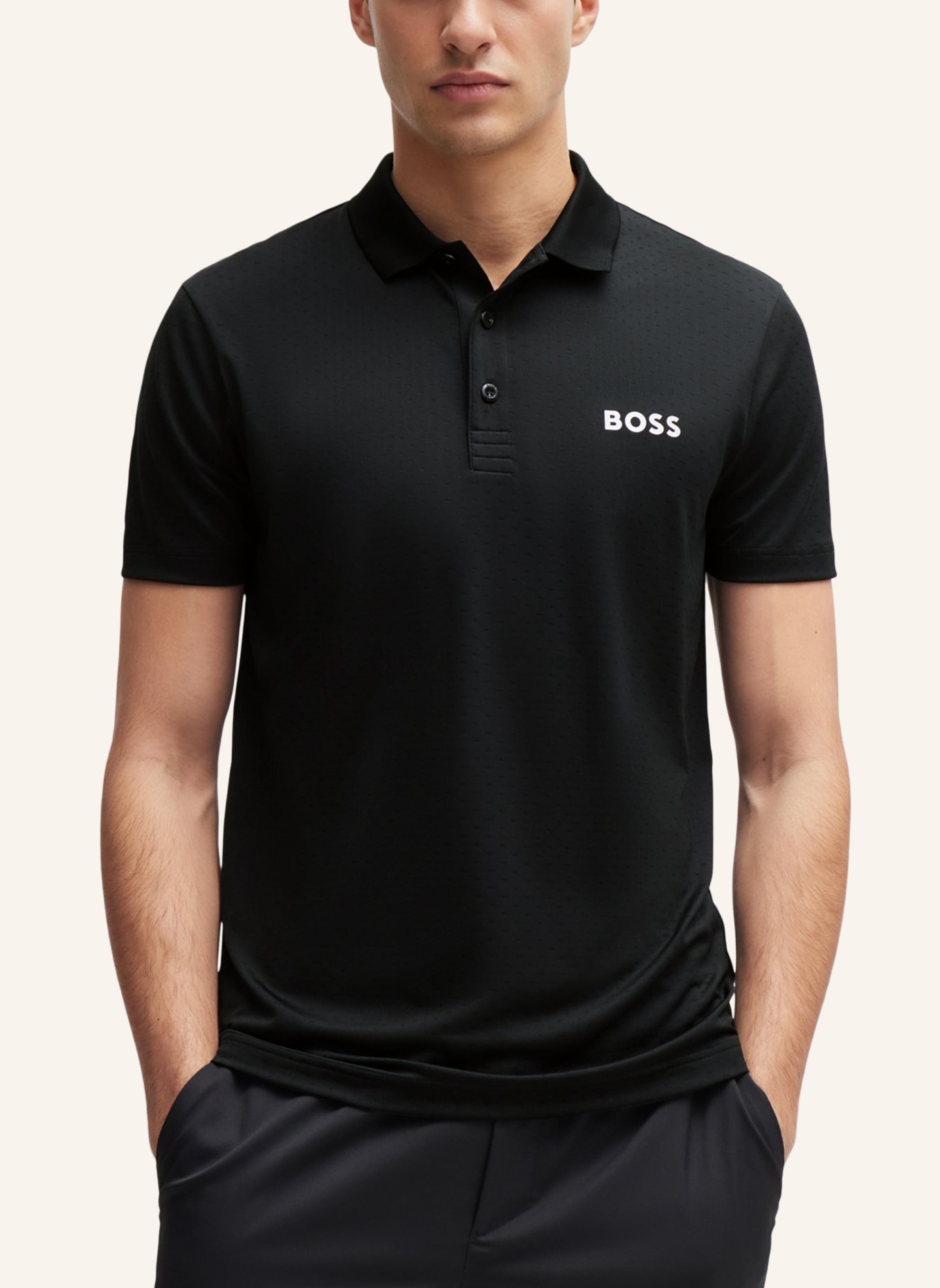 BOSS Poloshirt PADDYTECH Regular Fit, Farbe: SCHWARZ (Bild 4)