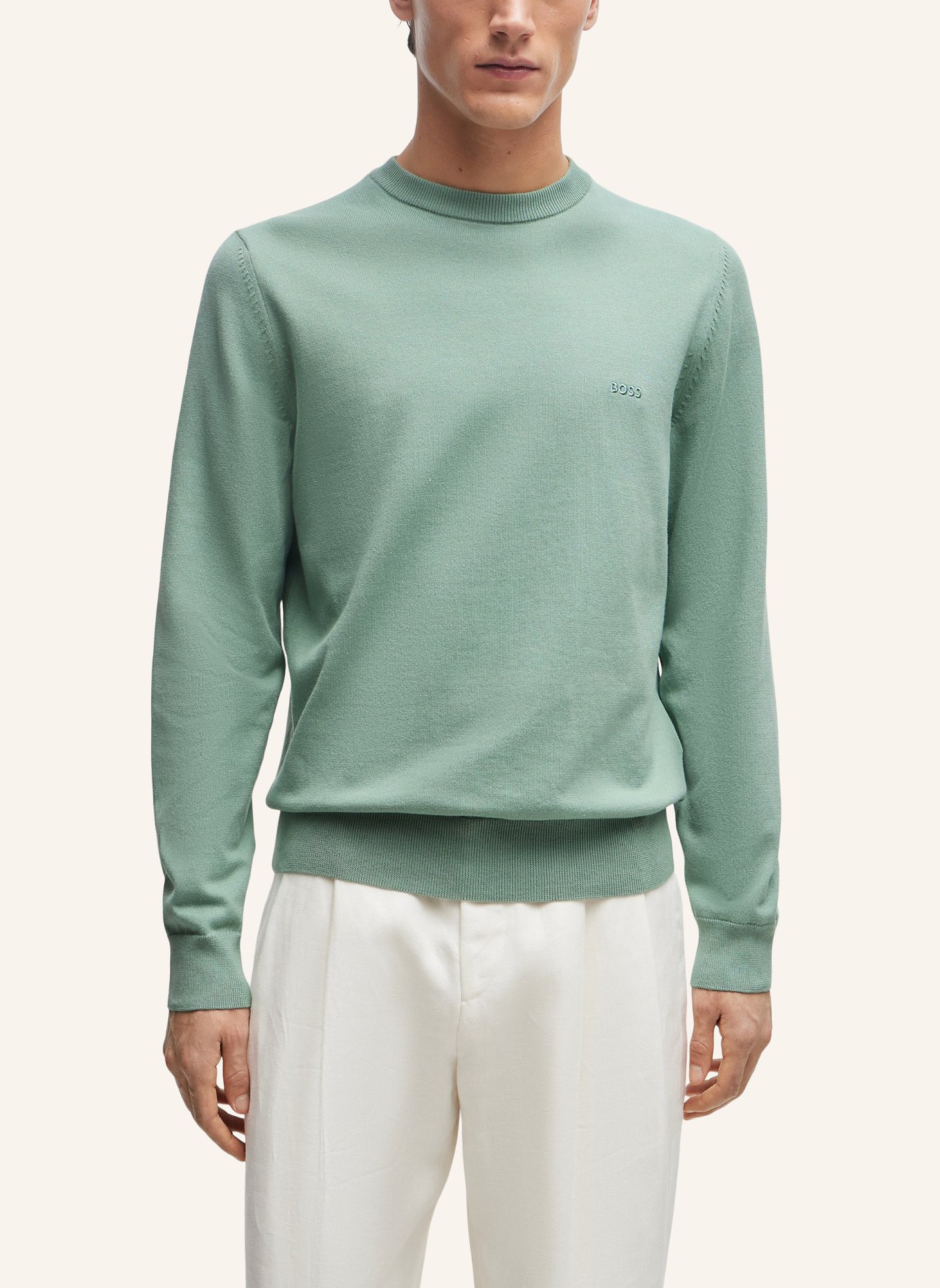 BOSS Pullover PACAS-L Regular Fit, Farbe: GRÜN (Bild 4)