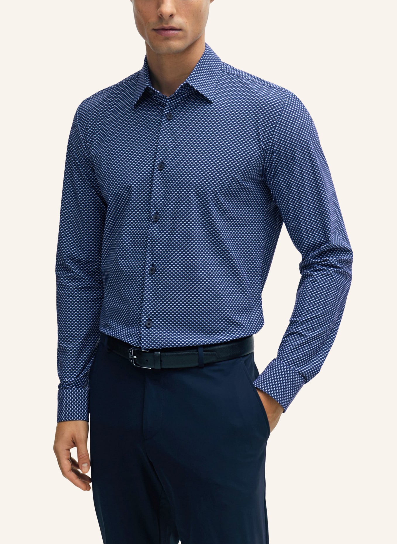 BOSS Casual Hemd P-ROAN-KENT-C1-233 Slim Fit, Farbe: DUNKELBLAU (Bild 5)