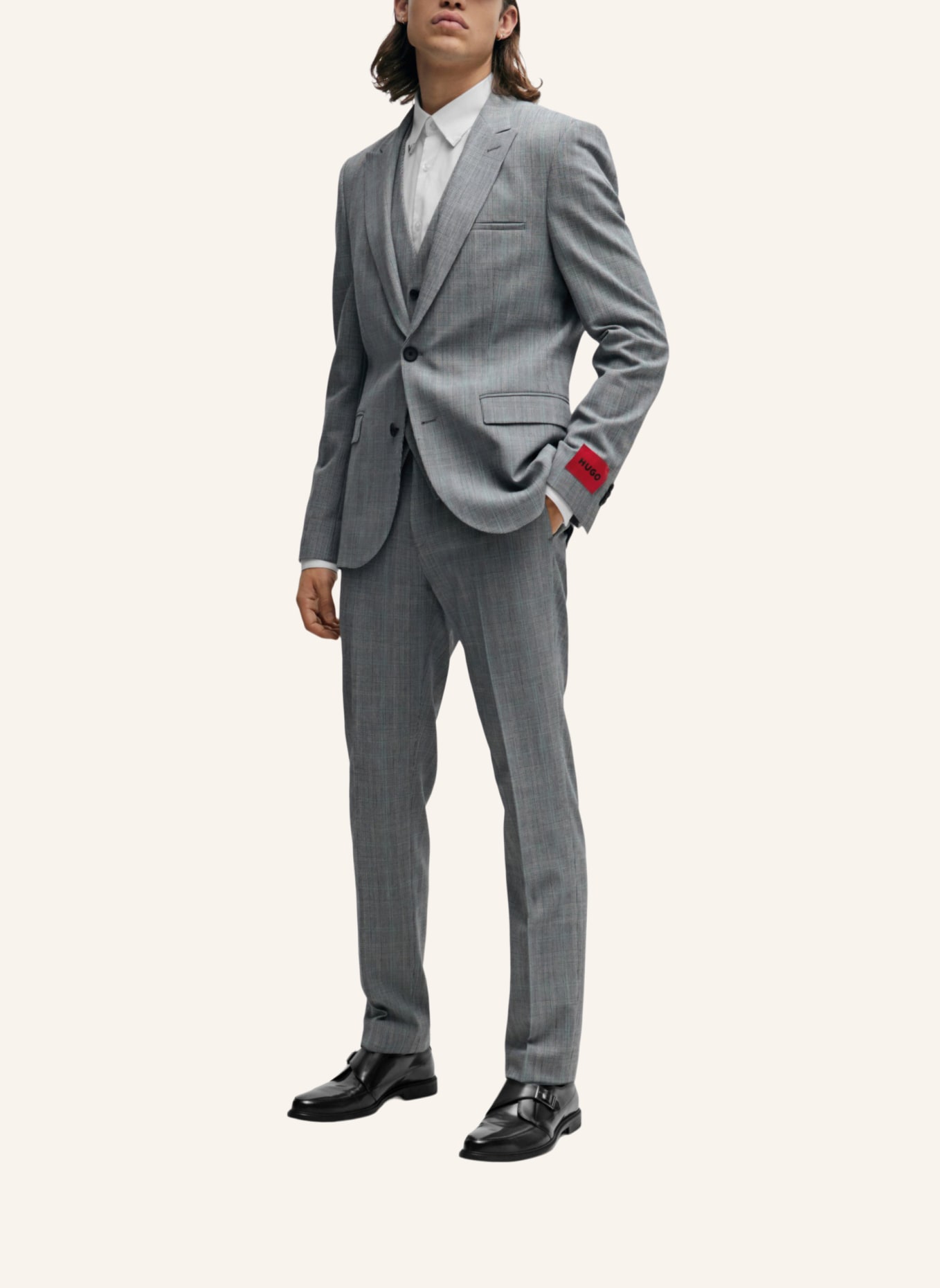 HUGO Business Anzug ARTI/HESTEN241V1X Extra-Slim Fit, Farbe: GRAU (Bild 9)