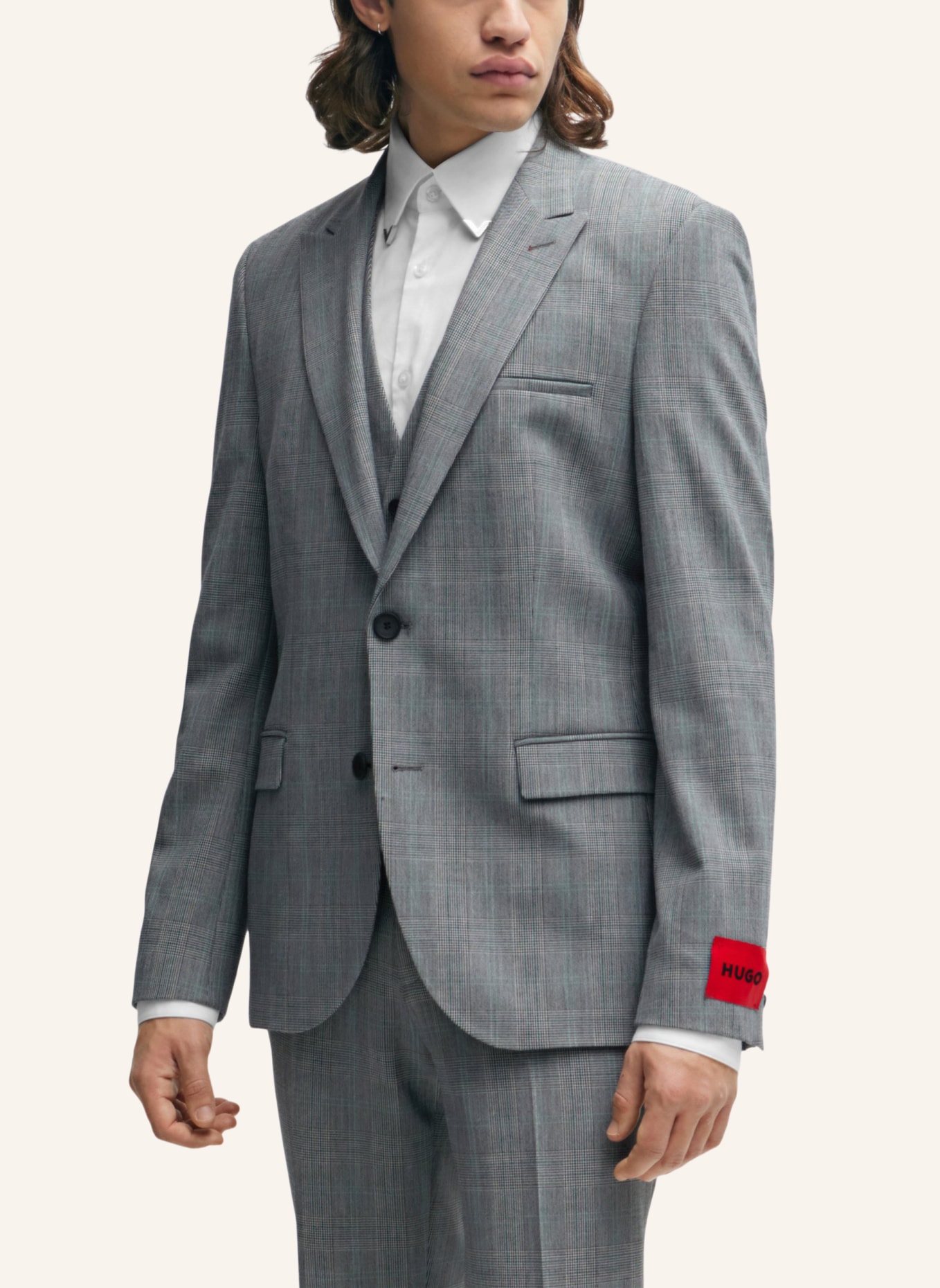 HUGO Business Anzug ARTI/HESTEN241V1X Extra-Slim Fit, Farbe: GRAU (Bild 8)
