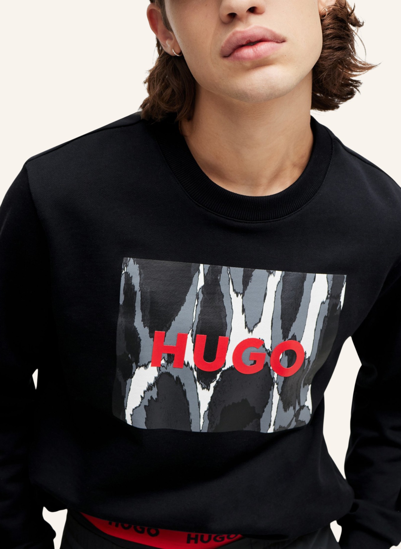 HUGO Sweatshirt DURAGOL_U242 Regular Fit, Farbe: SCHWARZ (Bild 3)