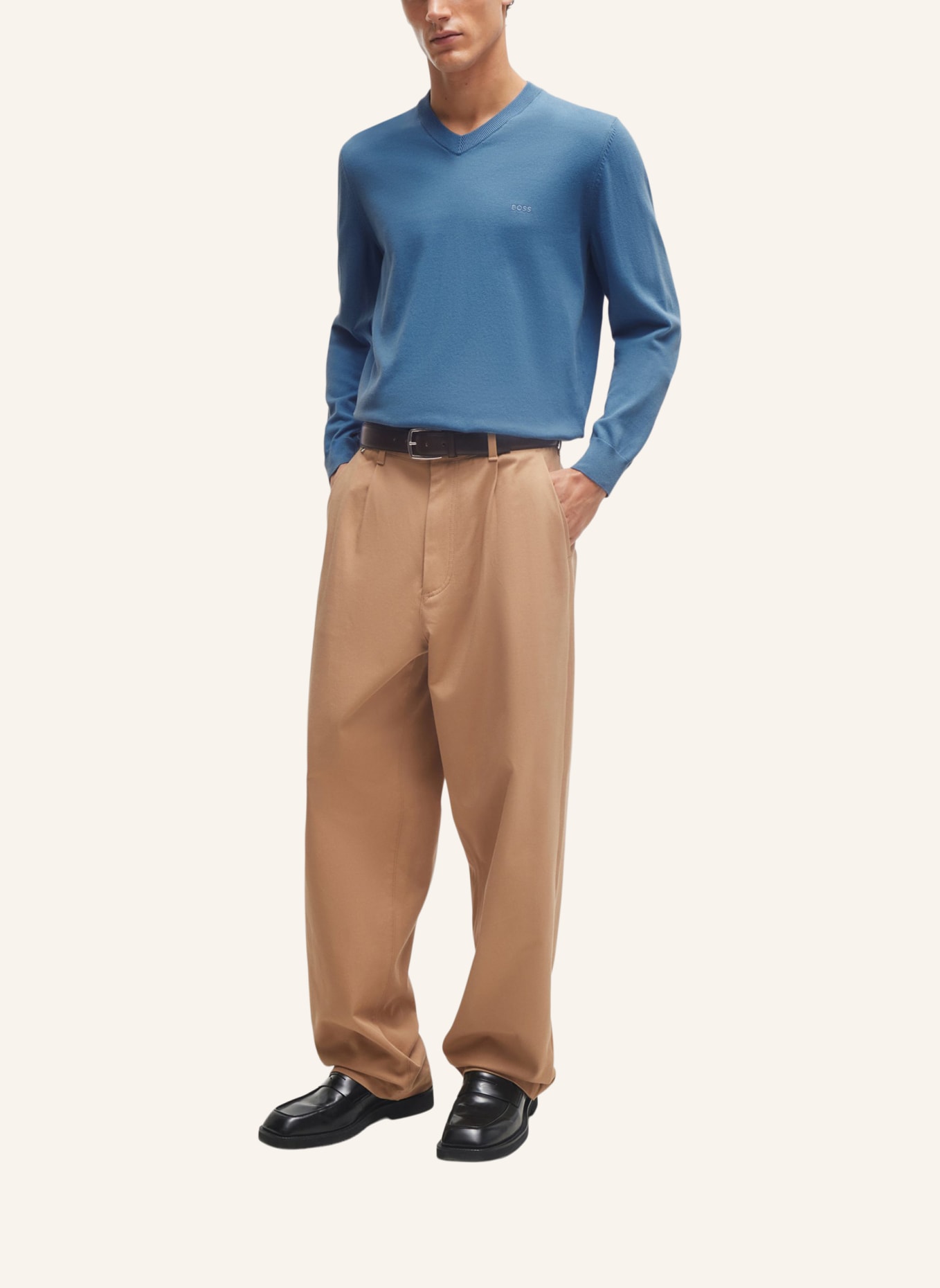 BOSS Pullover PACELLO-L Regular Fit, Farbe: HELLBLAU (Bild 5)