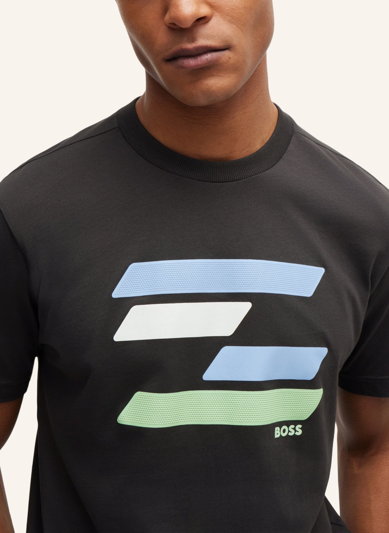 BOSS T-Shirt TEE 3 Regular Fit, Farbe: SCHWARZ (Bild 3)
