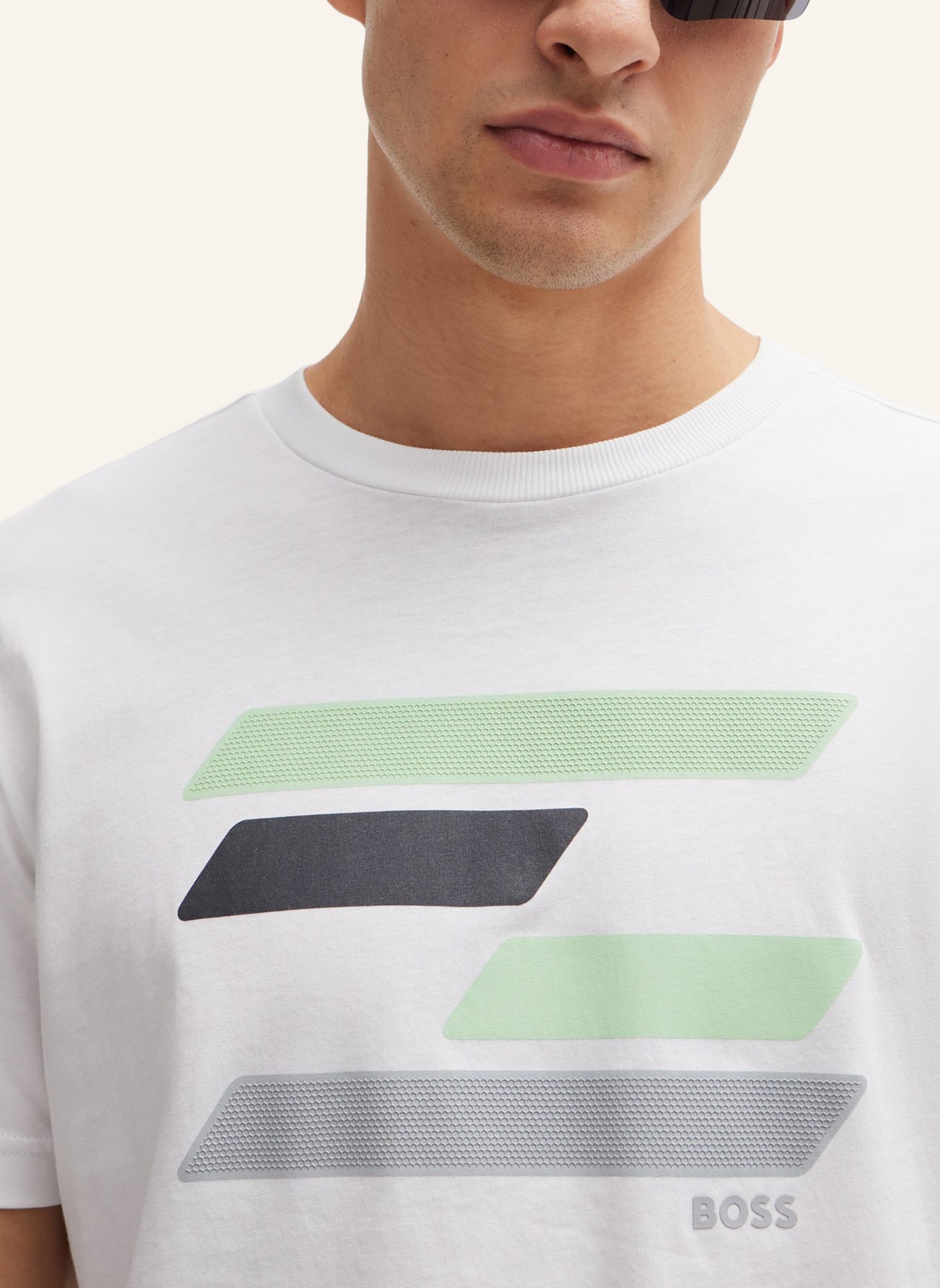 BOSS T-Shirt TEE 3 Regular Fit, Farbe: WEISS (Bild 3)