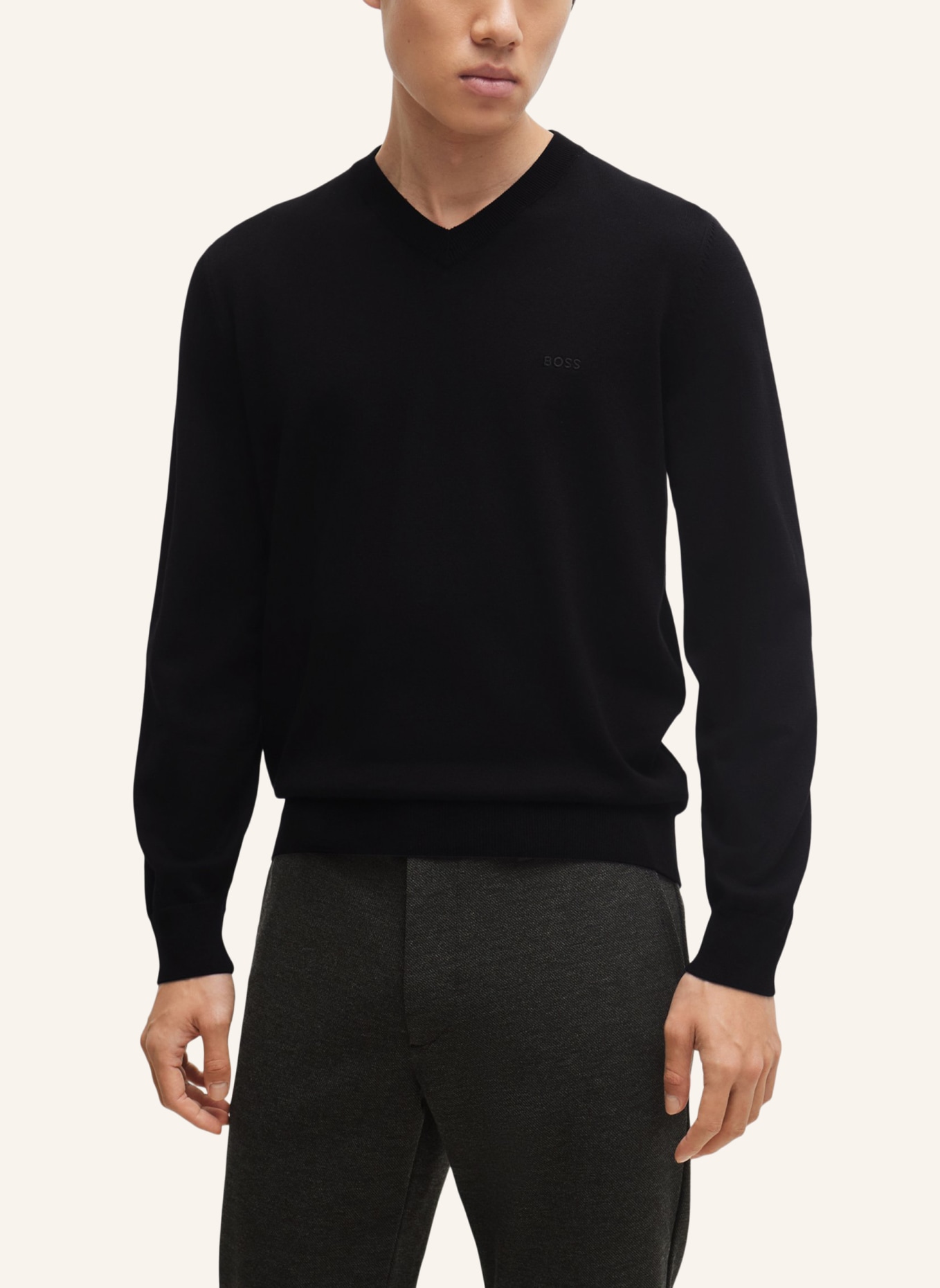 BOSS Pullover PACELLO-L Regular Fit, Farbe: SCHWARZ (Bild 4)