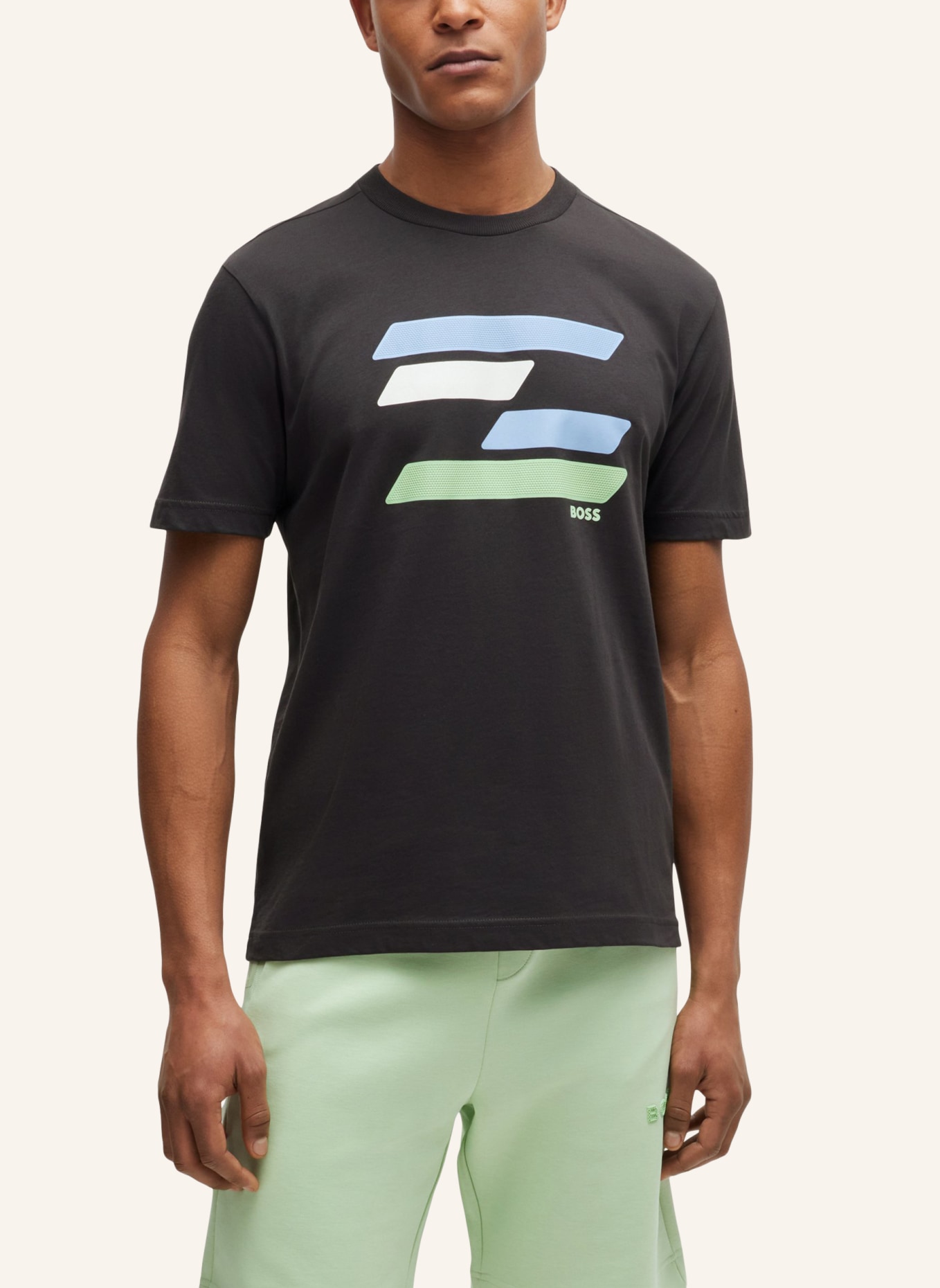 BOSS T-Shirt TEE 3 Regular Fit, Farbe: SCHWARZ (Bild 4)